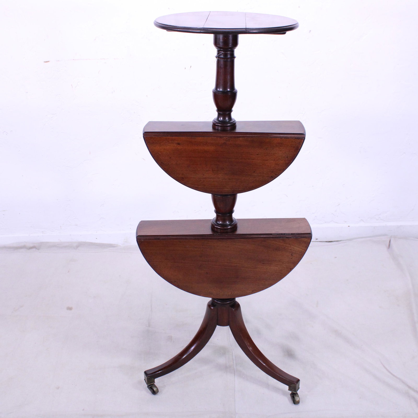 Three Tier Round Table: Three Tier Round Table - 50 in tall x 22