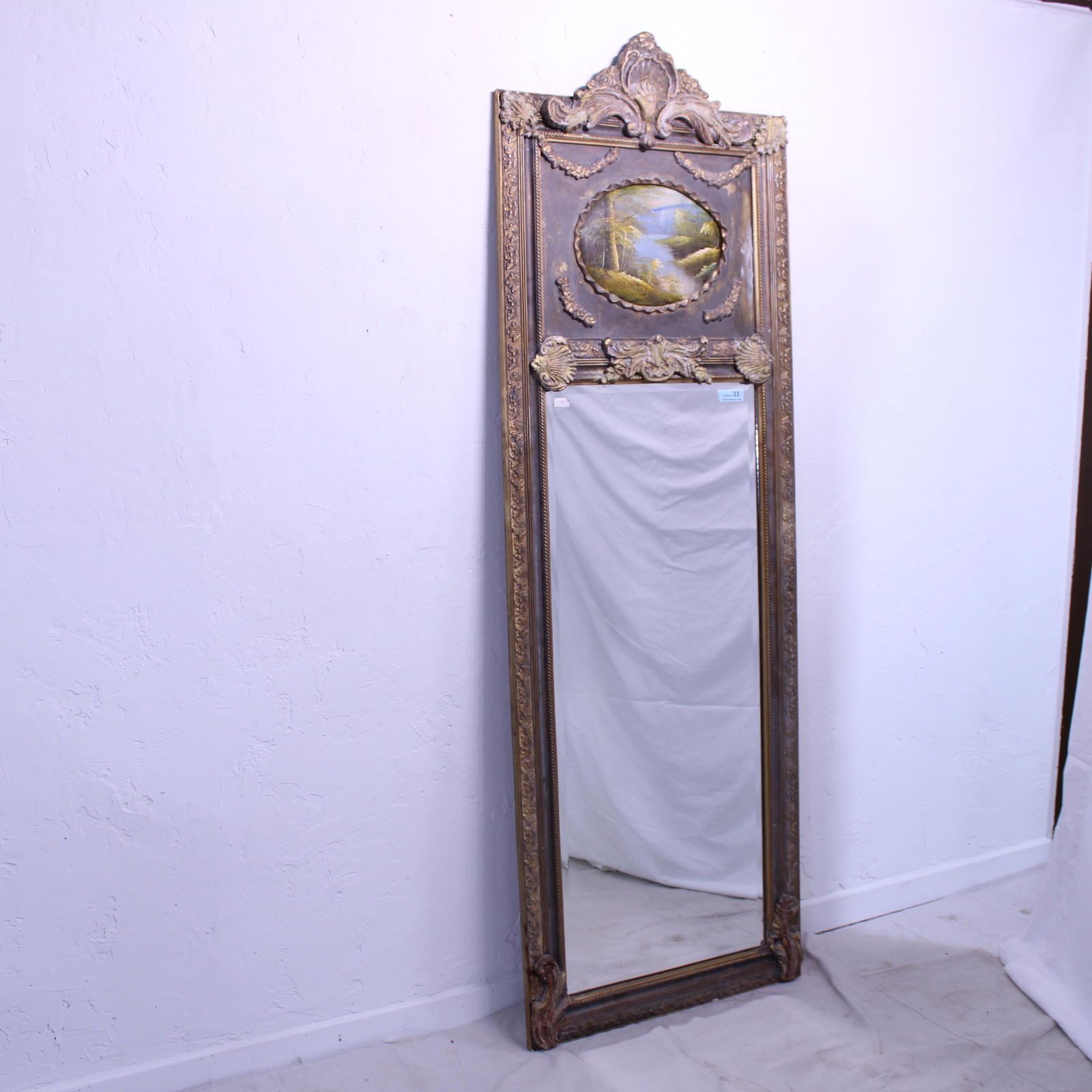 French Style Beveled Trumeau Mirror  #2 (1 of 4)