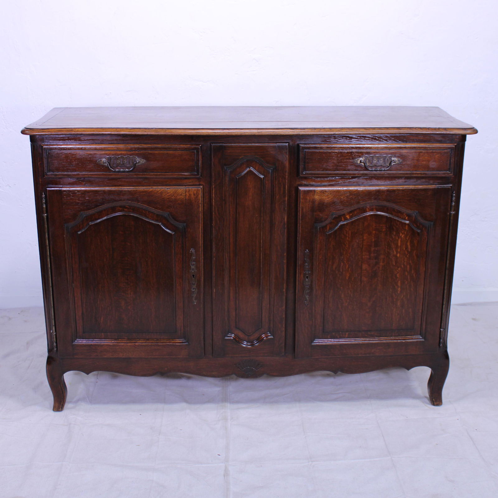 Dark Oak Country French Style Server / Sideboard (1 of 8)