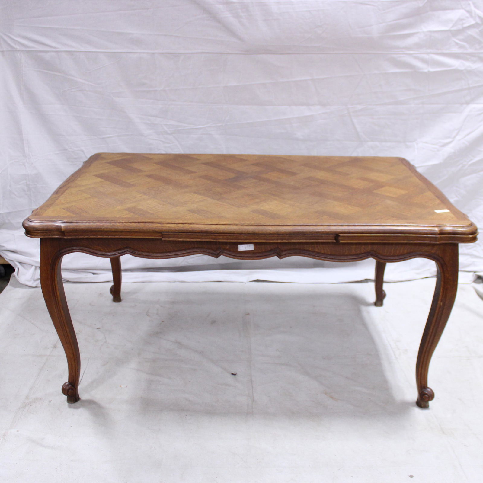 Country French  Oak Dining Table - Parquet Top (1 of 5)