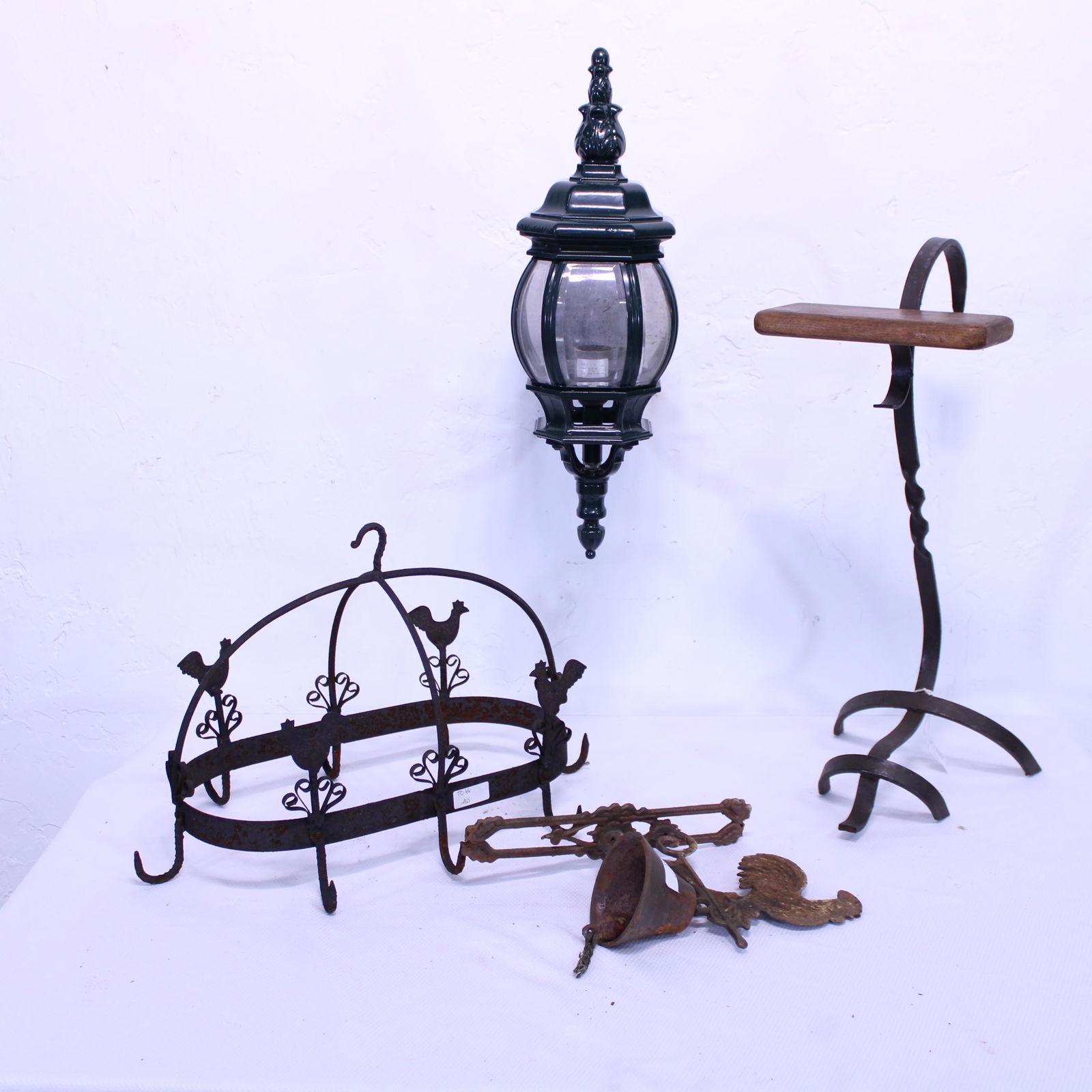 Hanging Pot Rack, Welcome Bell, Lamp & Stand (1 of 5)