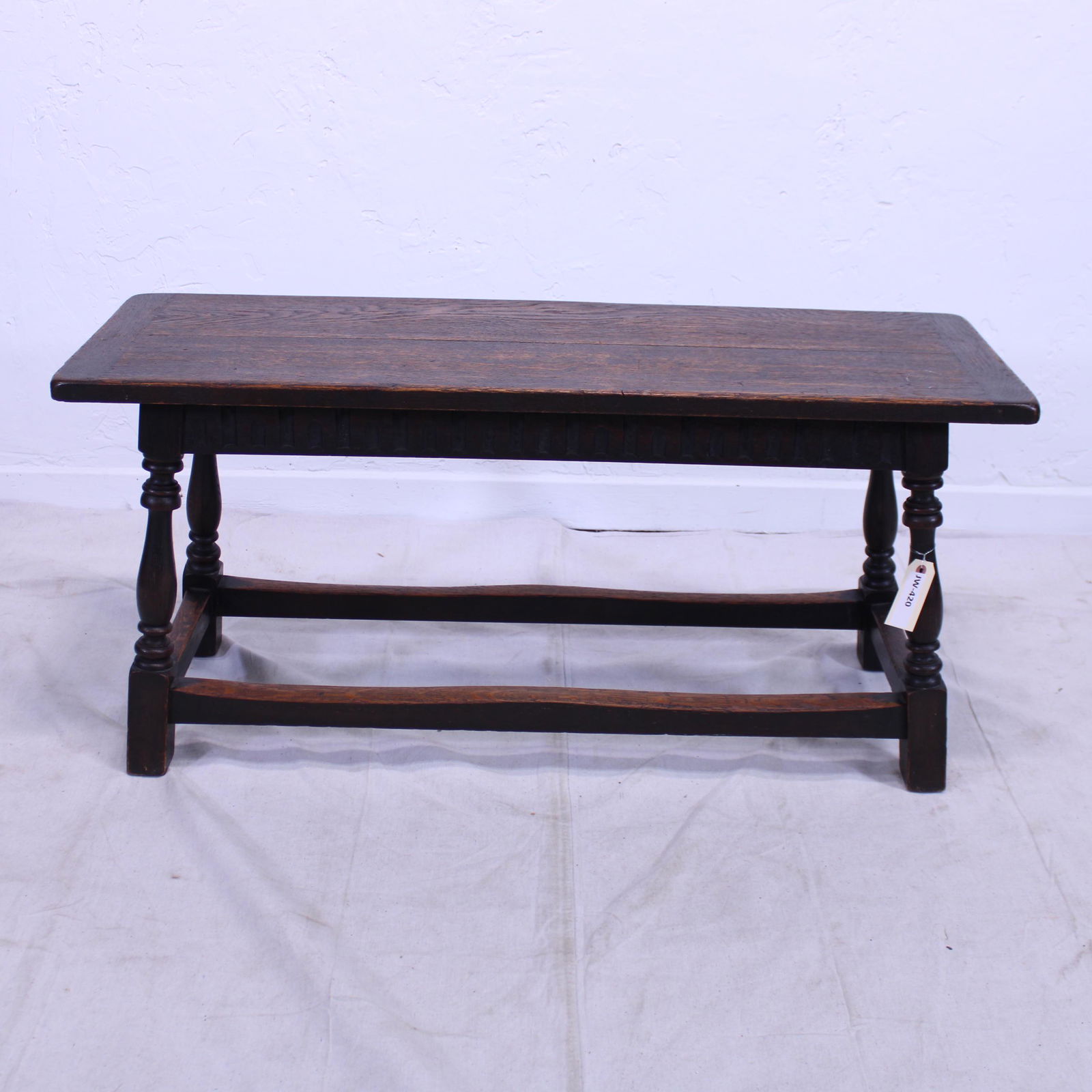 Oak Bench with Turned Legs (1 of 4)