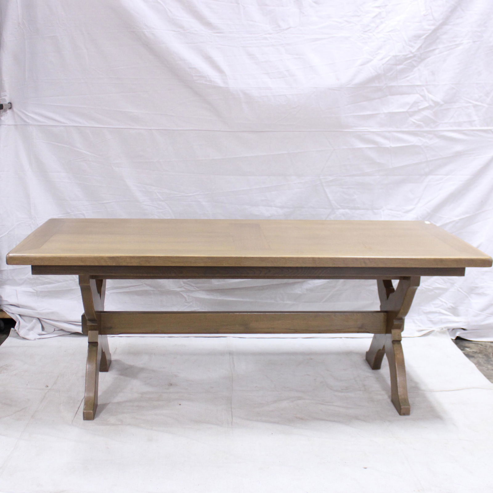 Large Oak Trestle Base Table (1 of 6)