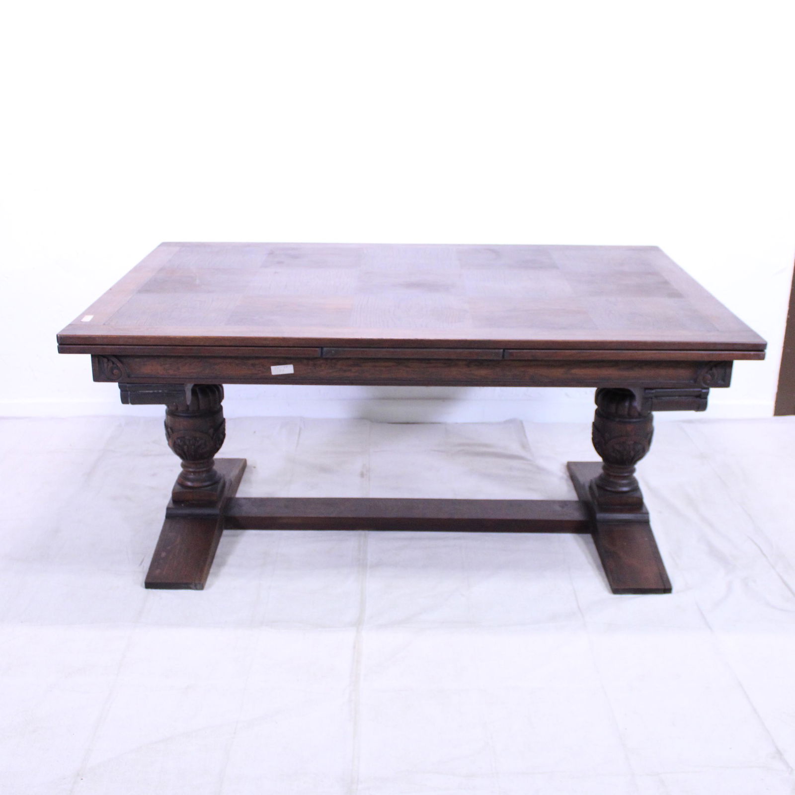 European Oak Draw Leaf Dining Table (1 of 7)
