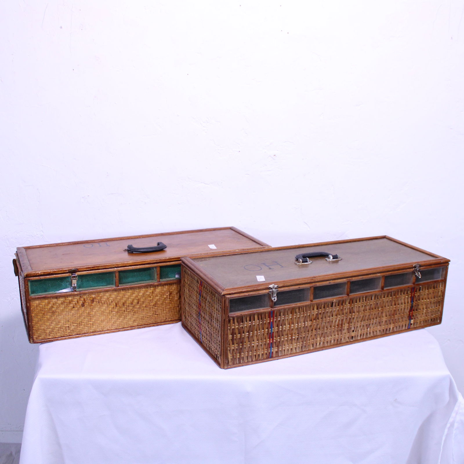 Two European Pigeon Baskets