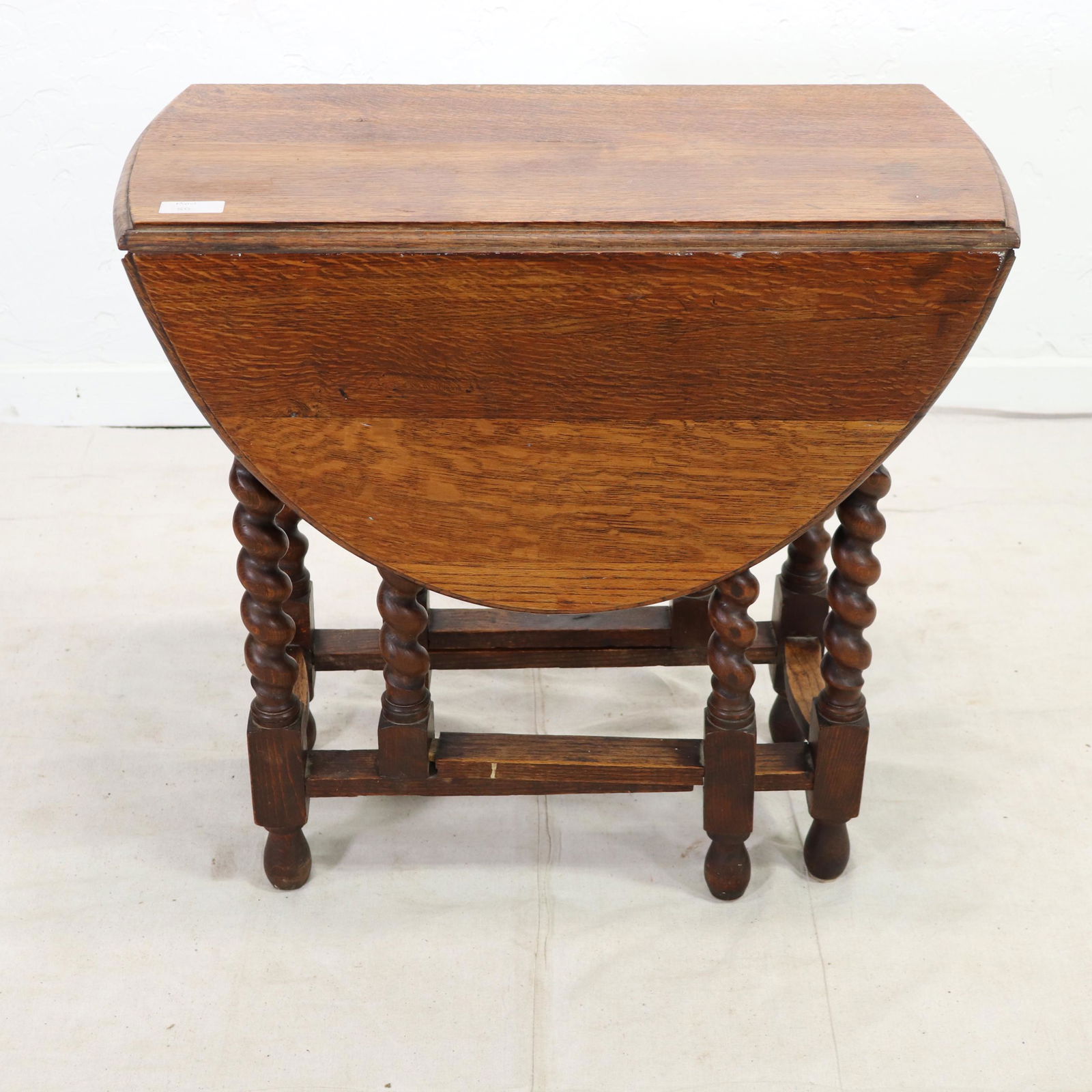 British Oak Drop Leaf Table: British Oak Drop Leaf Table - 30 in tall x 40 x 30 When Open