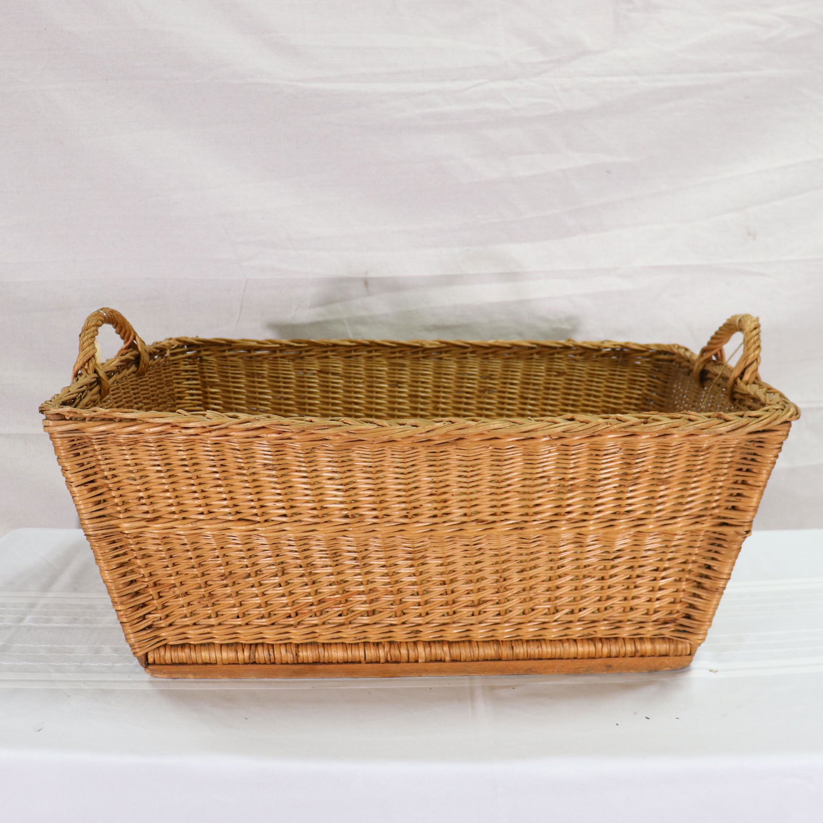 Woven Rectangular European Market Basket #1 (1 of 4)