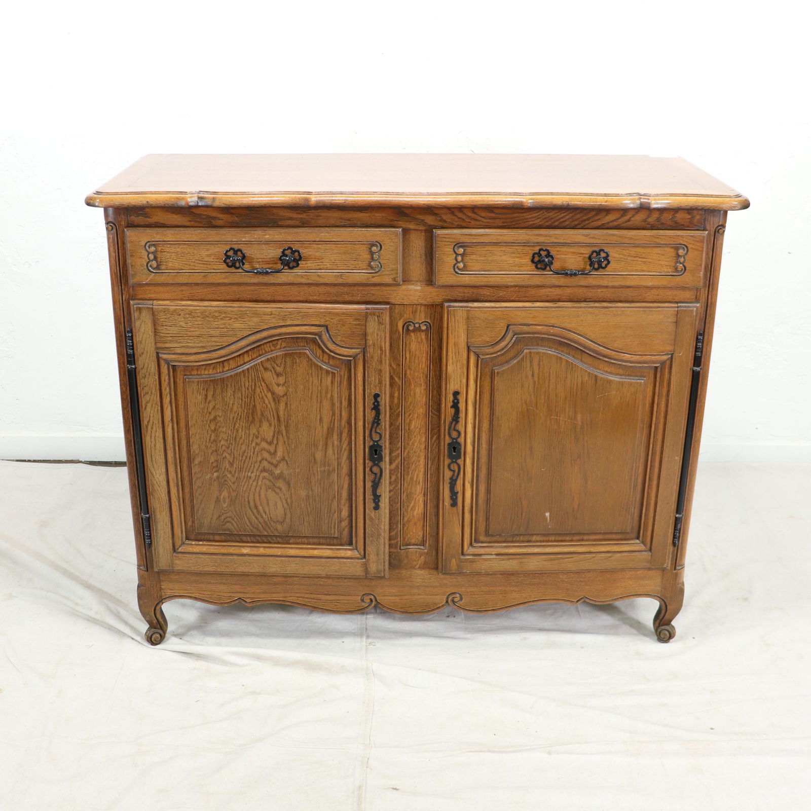 Louis XV Style French Server in Oak (1 of 9)