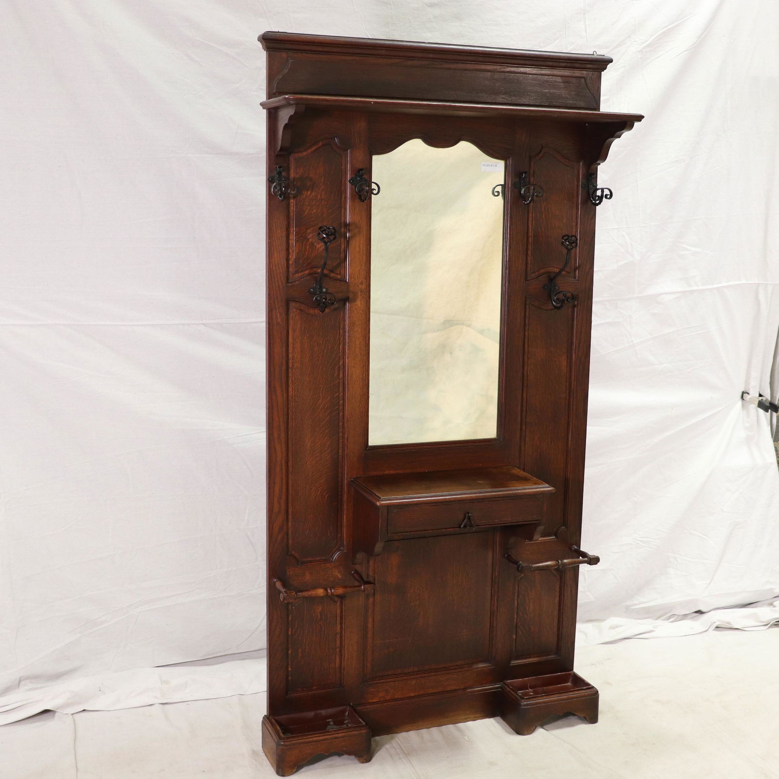Louis XV Style French  Vestiere / Hall Stand in Oak (1 of 7)