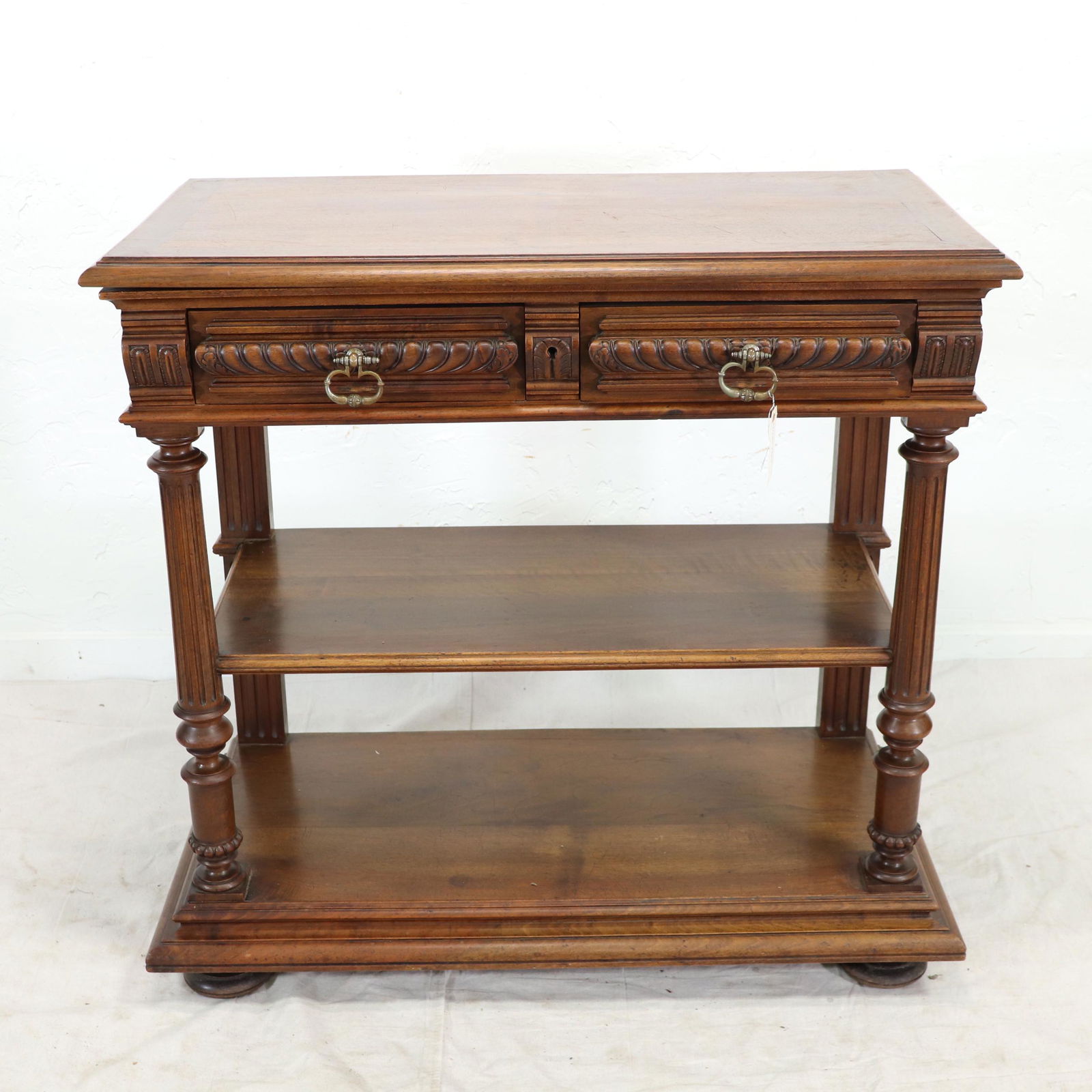 French Henri II Style Carved Lift Top Dessert Server (1 of 8)