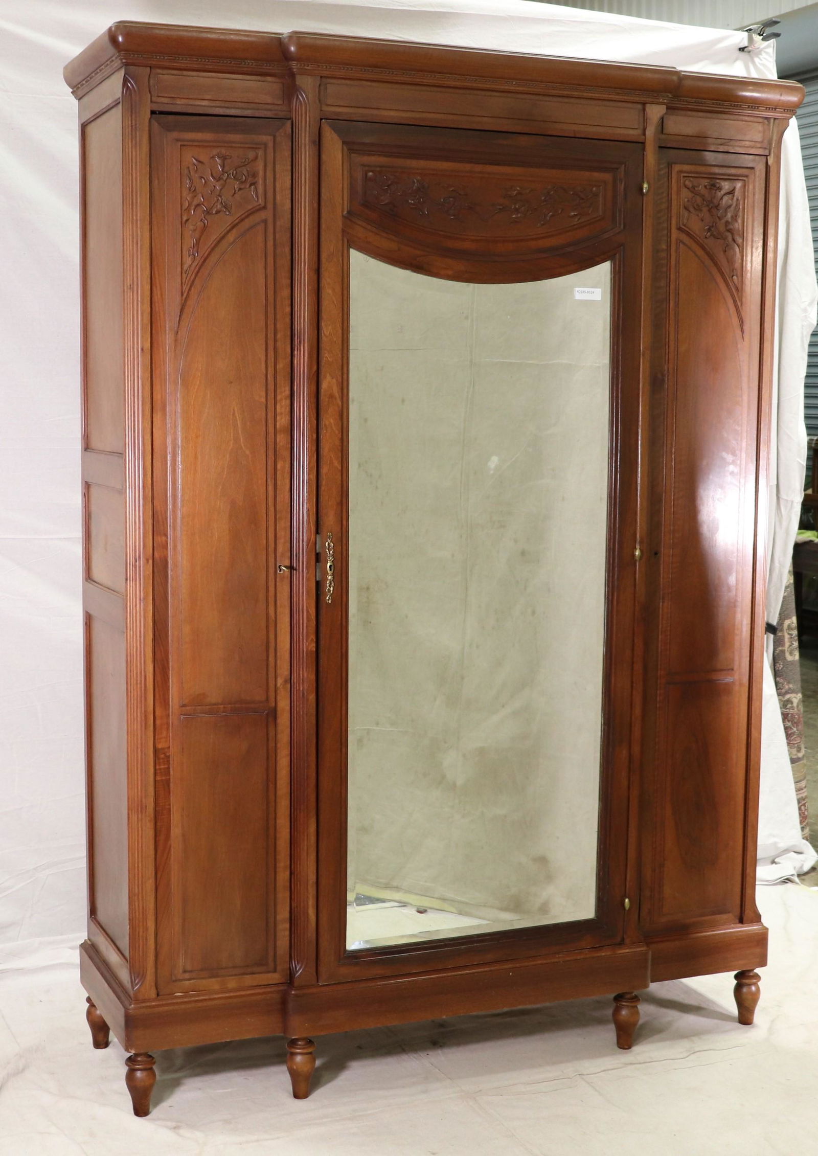 French Louis XVI Style Wardrobe in Walnut (1 of 8)