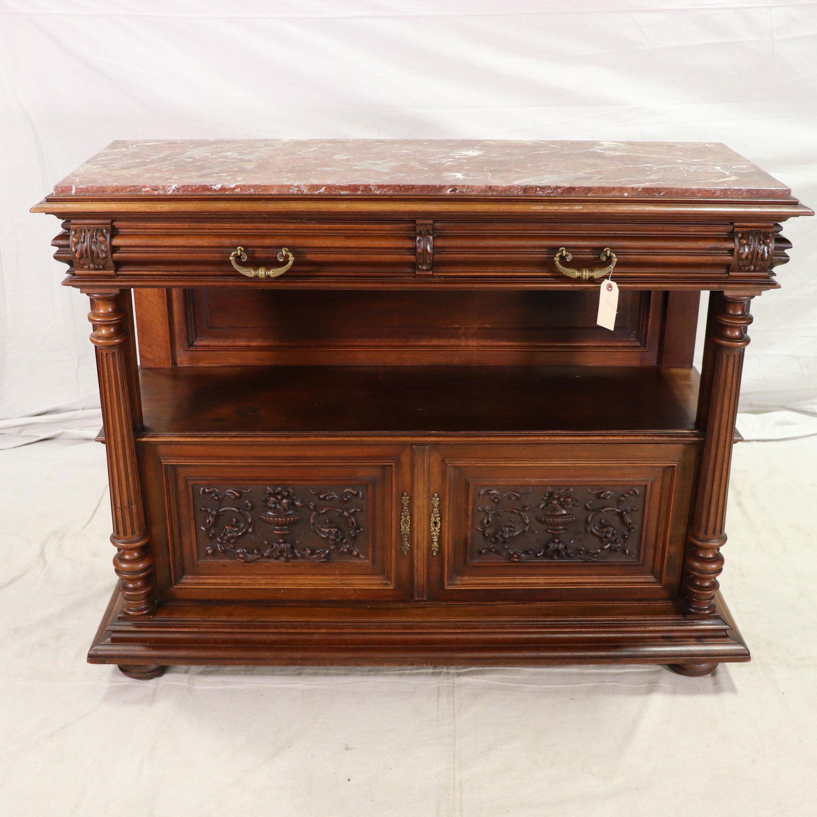 French Henri II Style  Marble Topped Dessert Server (1 of 5)