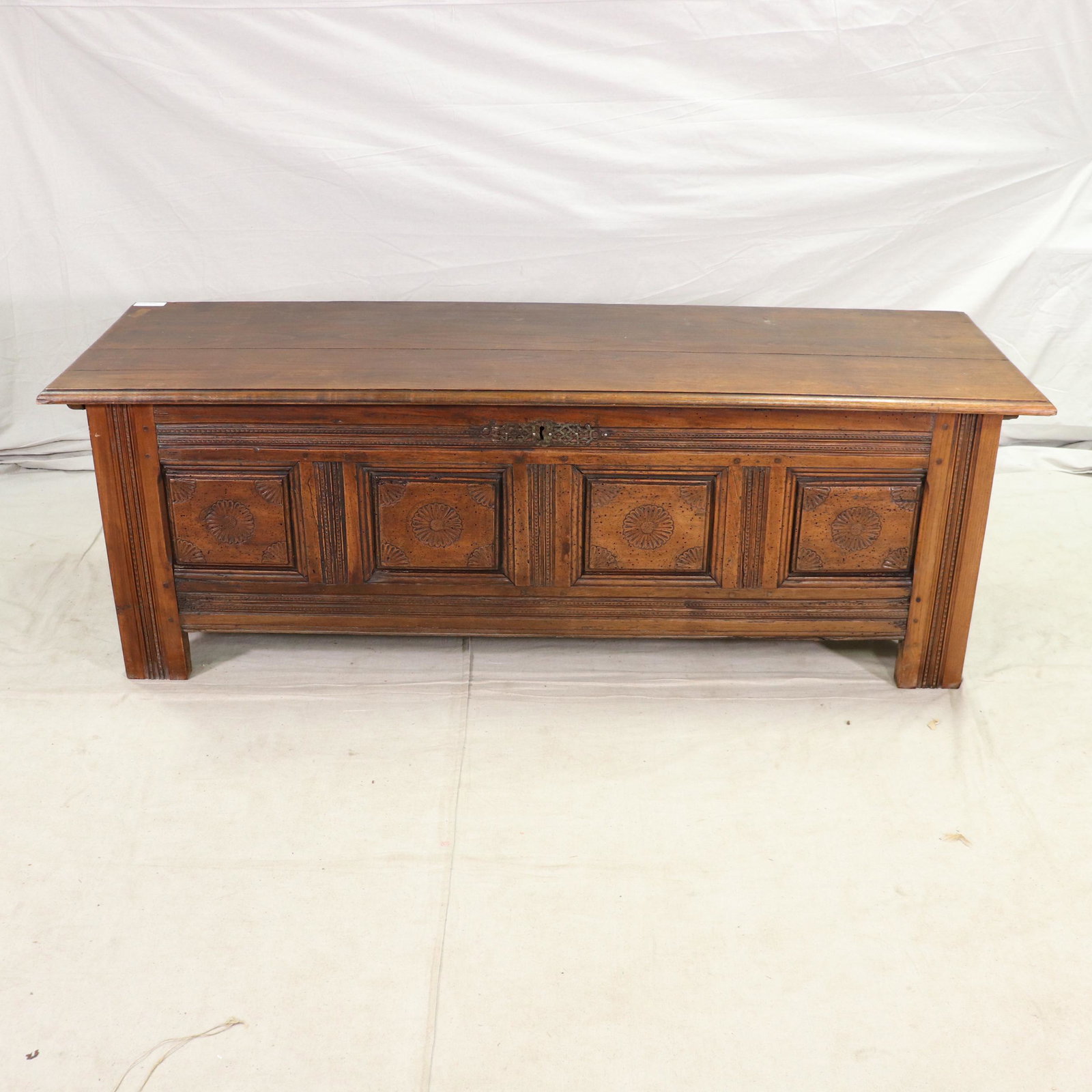 French Breton Style Coffer in Chestnut (1 of 8)