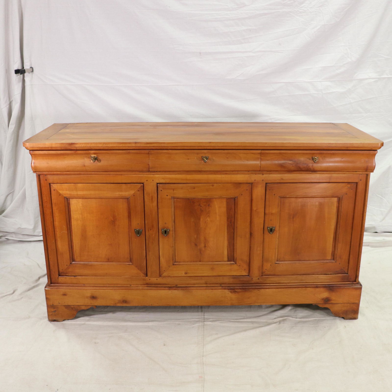 French Louis Philippe Style 3 Door Sideboard Cherry (1 of 8)