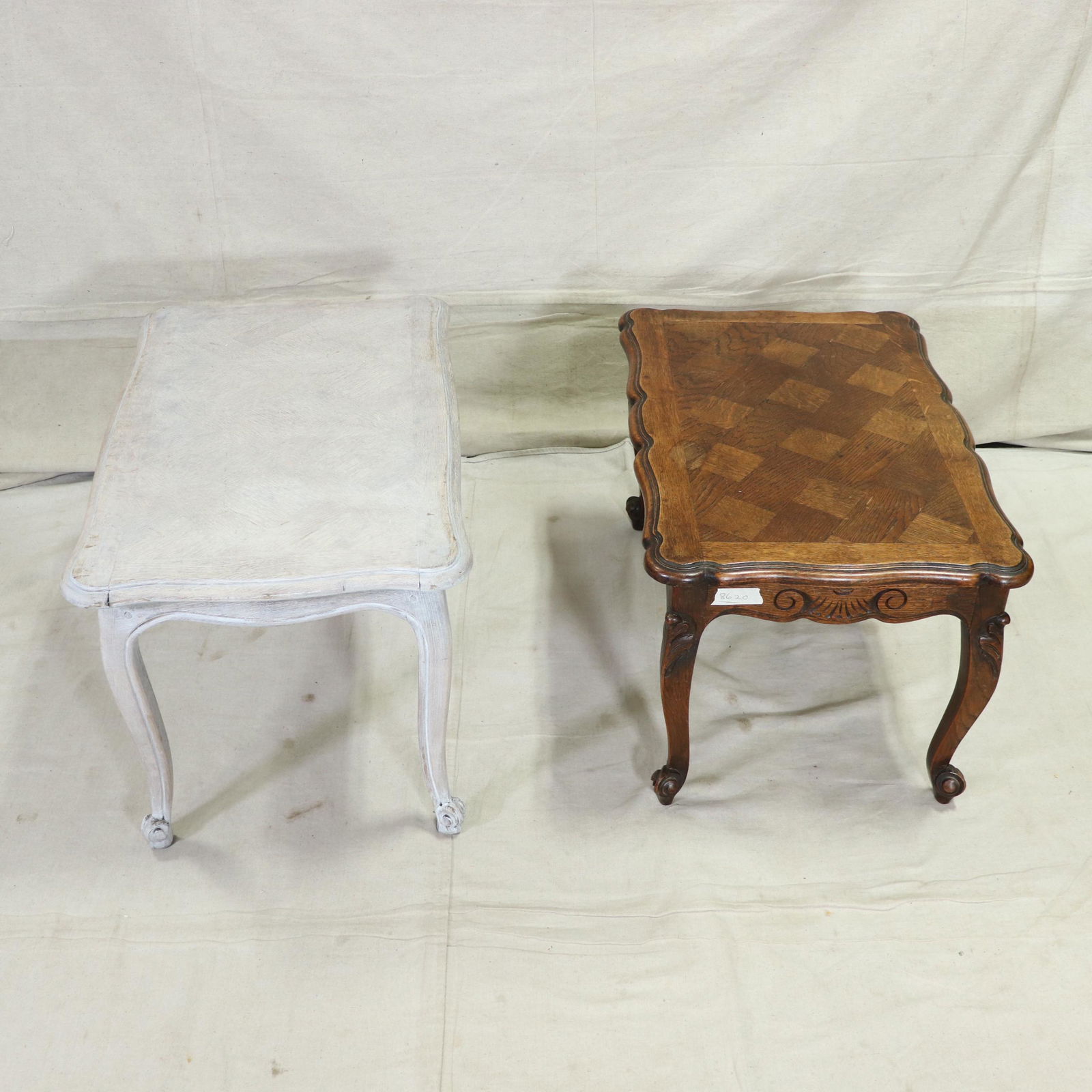 Two Oak French Parquet Top Coffee Tables (1 of 11)