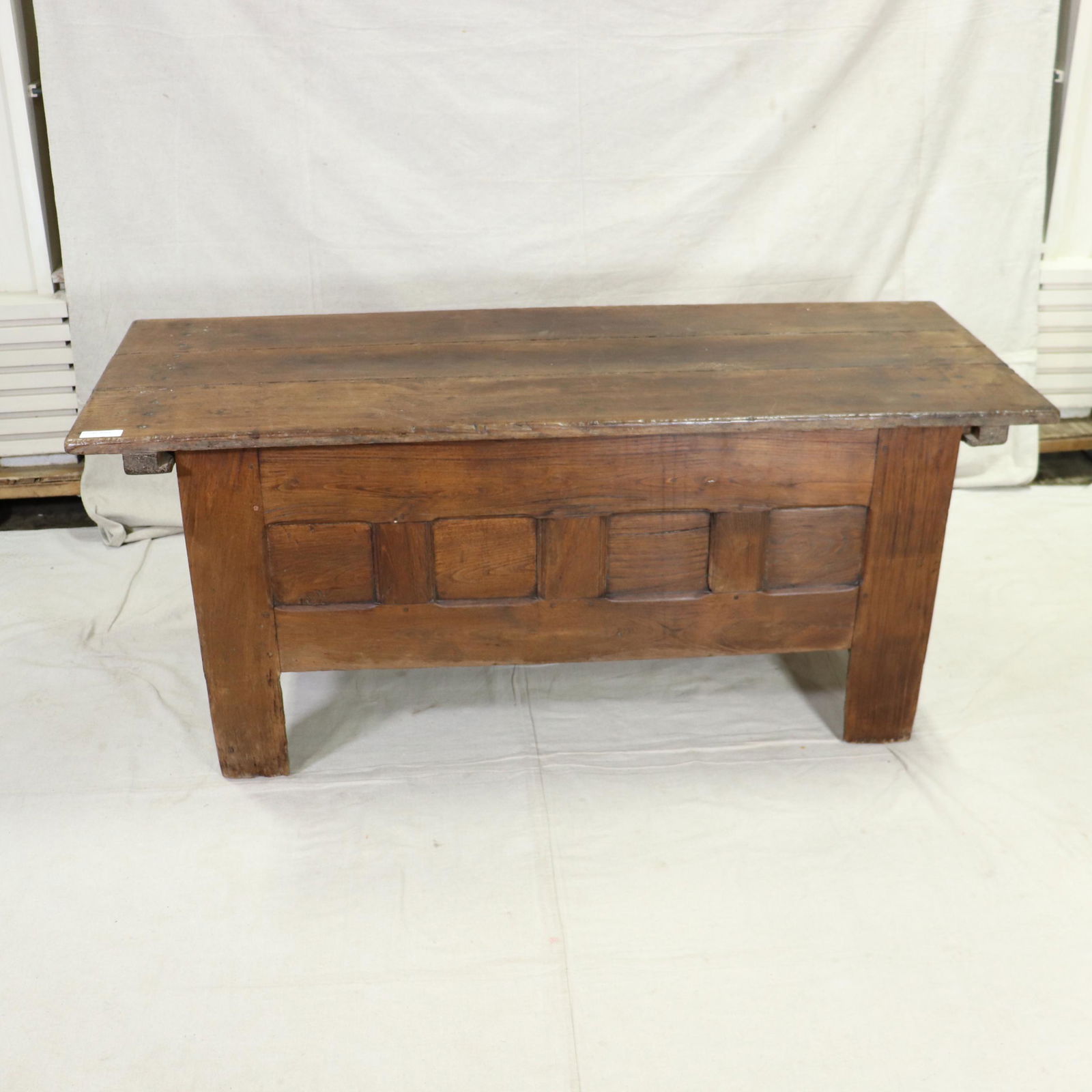 Large French Coffer In Chestnut (1 of 9)