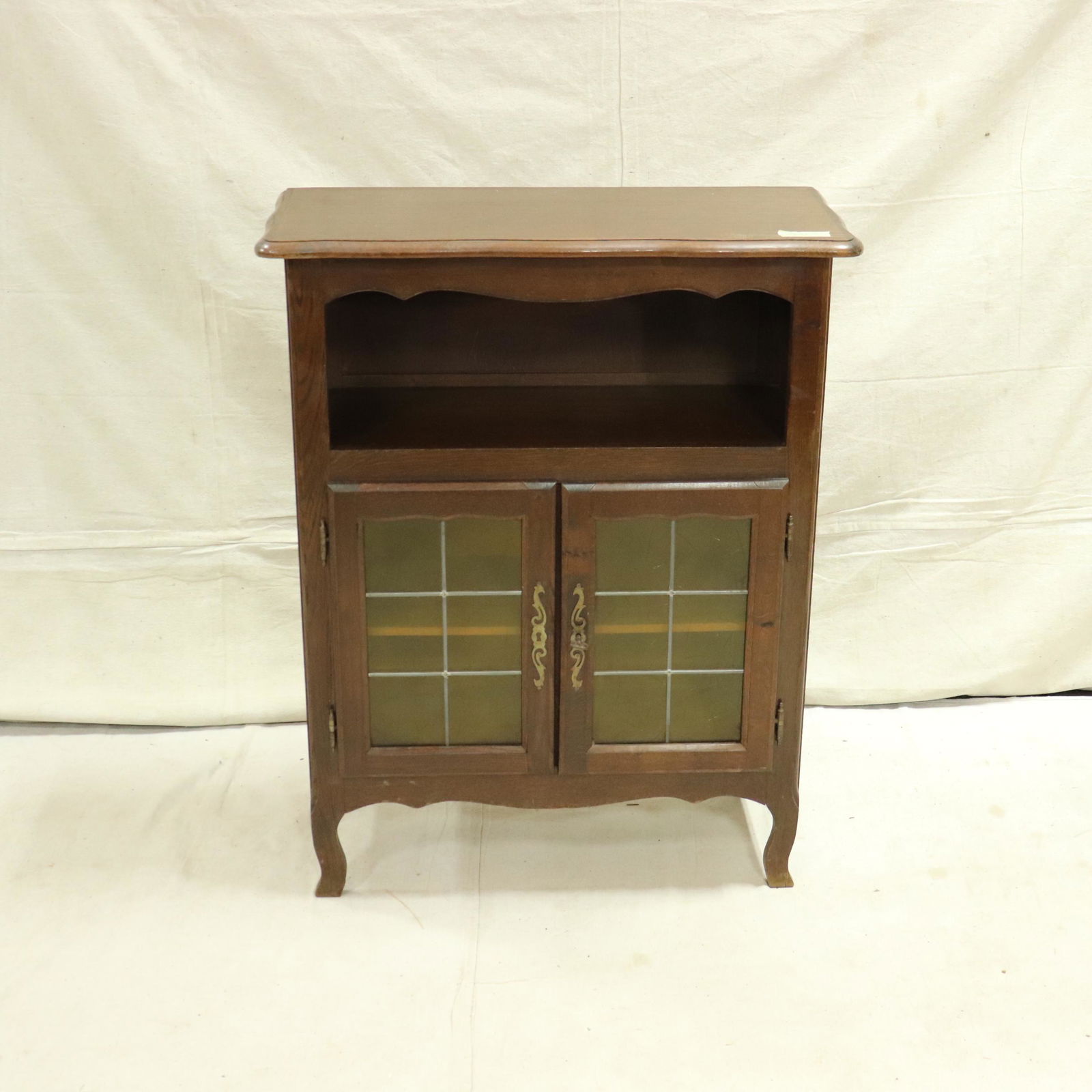French Louis XV Style Small Cabinet with Glass Doors (1 of 4)