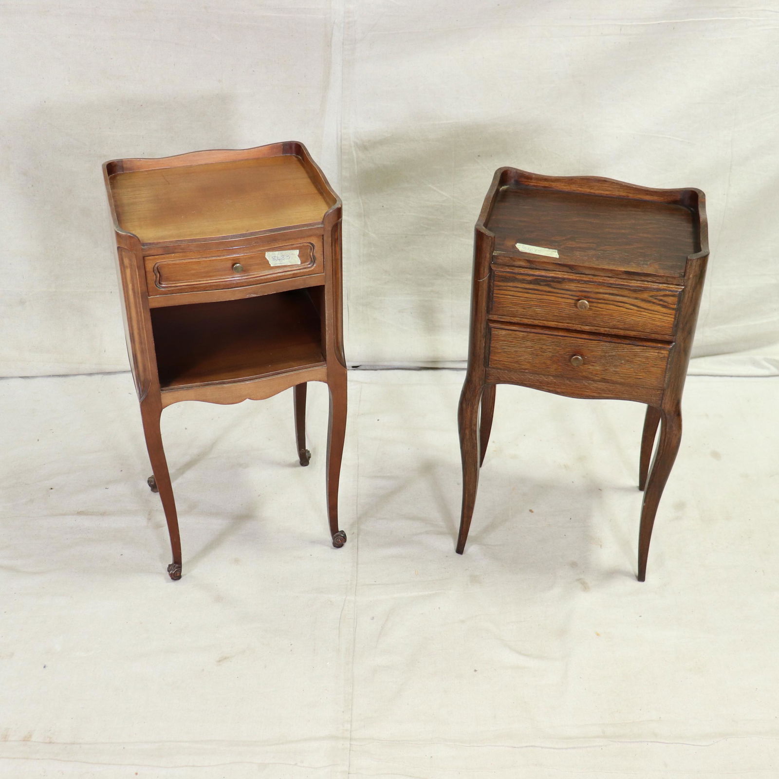 2 Louis XV French Oak Nightstands (1 of 4)