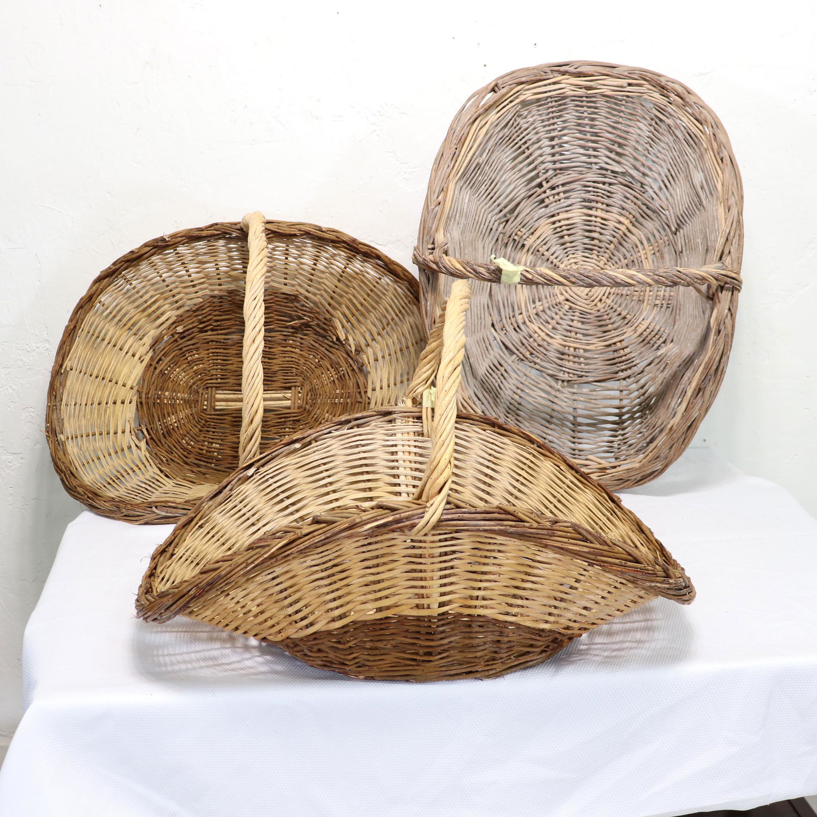 3 French Willow Baskets (1 of 5)