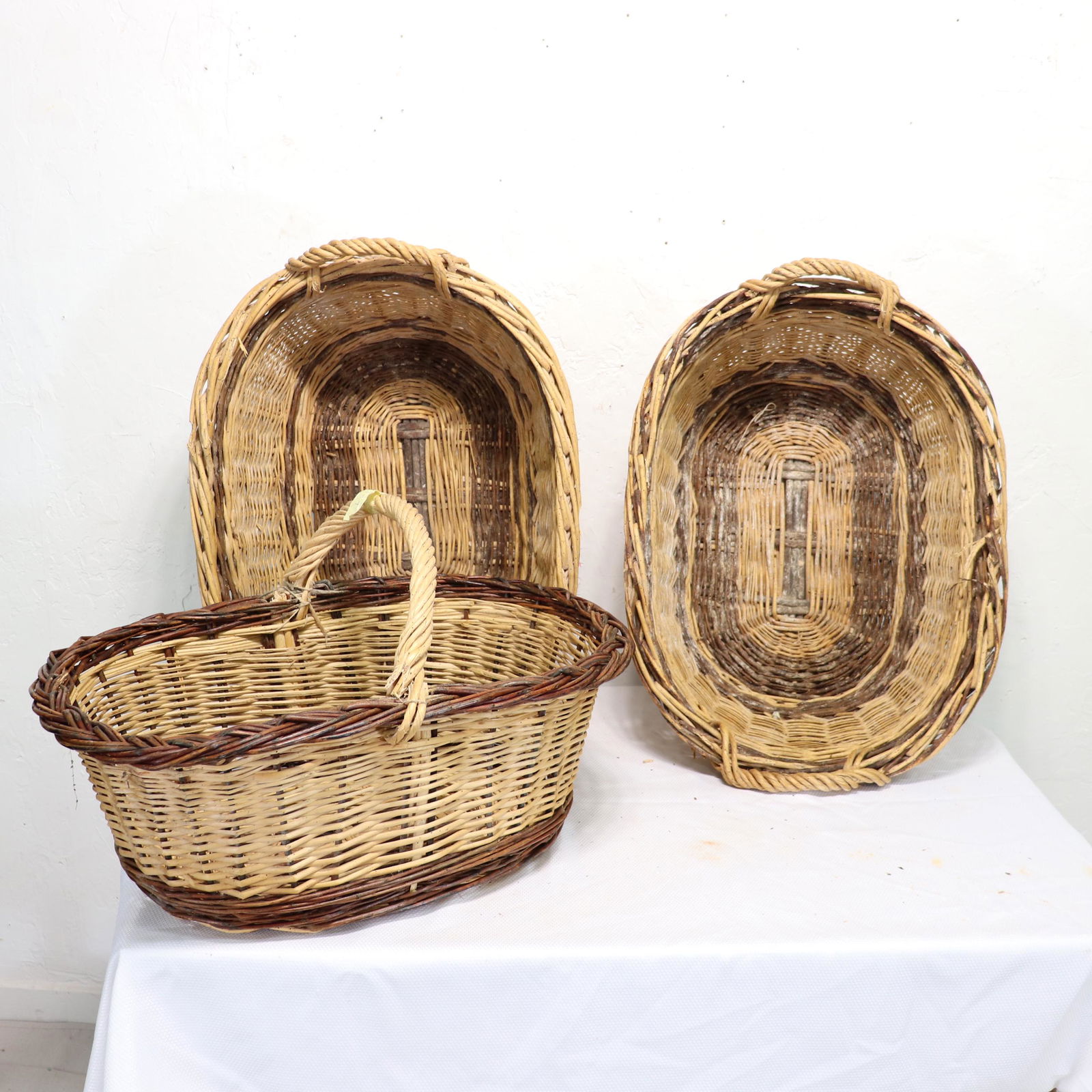 3 French Willow  Baskets (1 of 4)