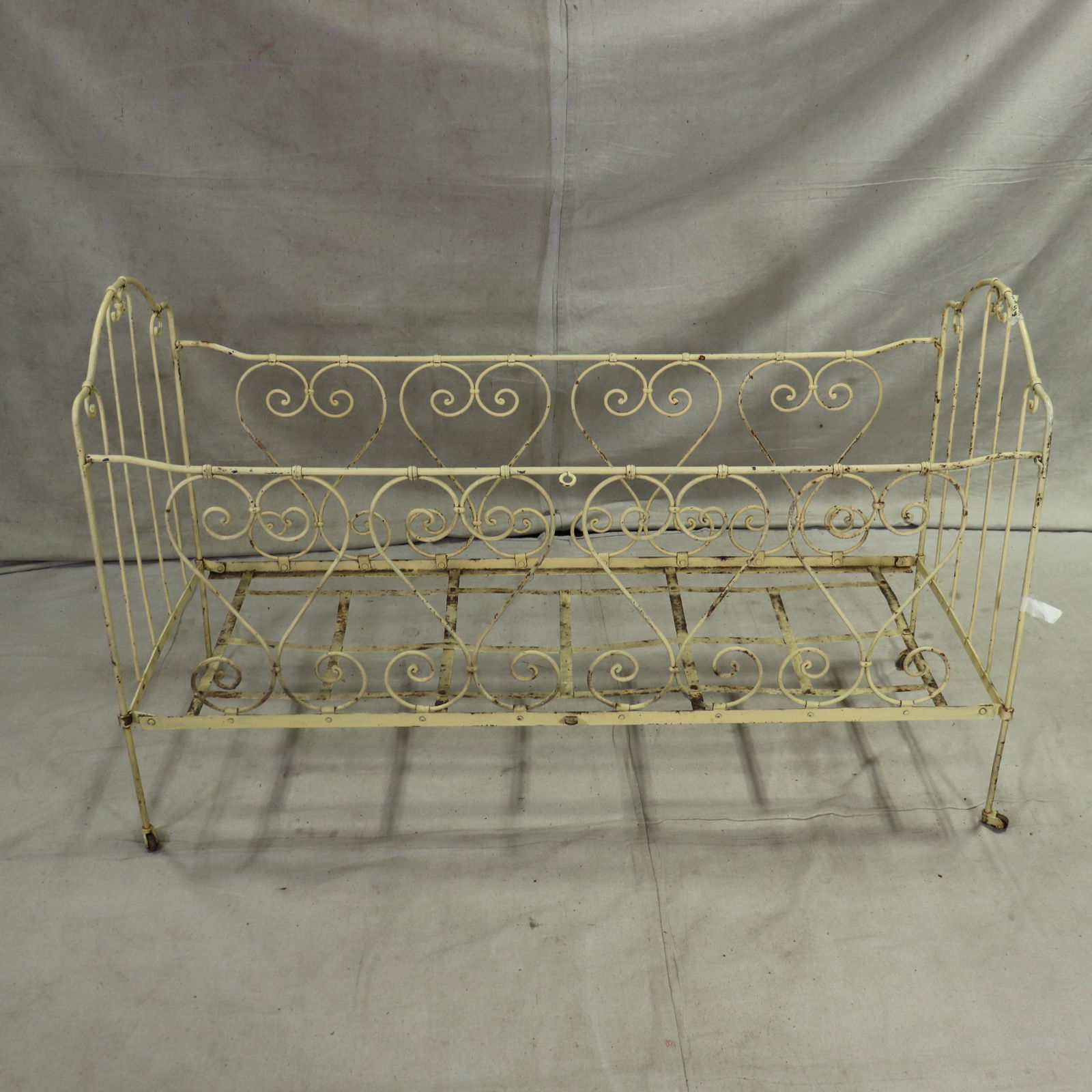 Napoleon III Style Painted Folding French Metal Bed (1 of 6)