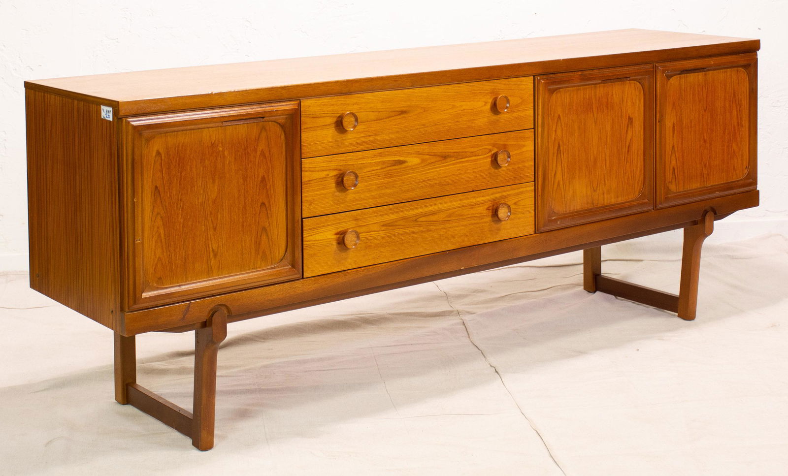 Mid Century Sideboard - Sleigh Base / Round Pulls (1 of 3)