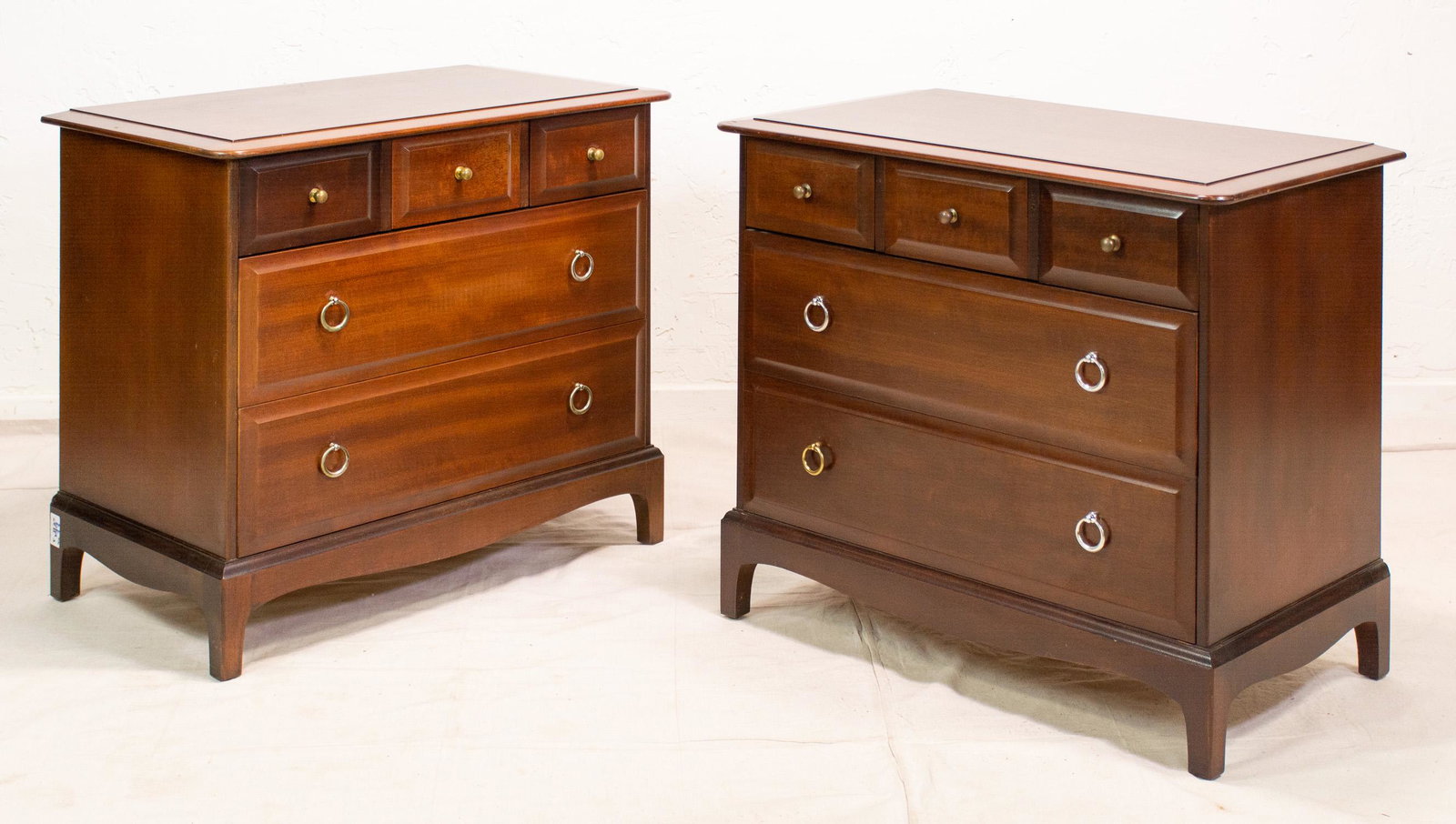 Pair English Bed Side Chests (1 of 2)
