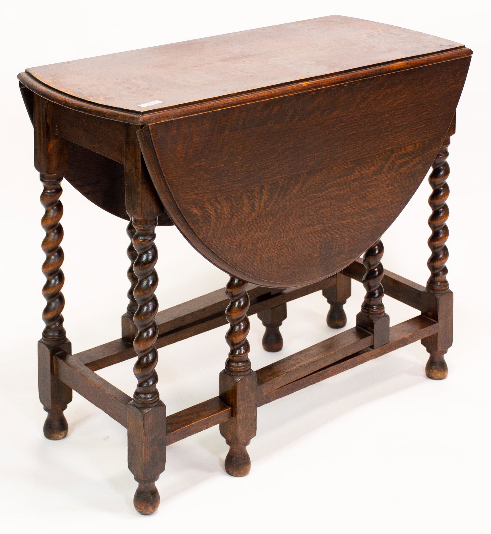 Oak Barley Twist Drop Leaf Table #2 (1 of 3)