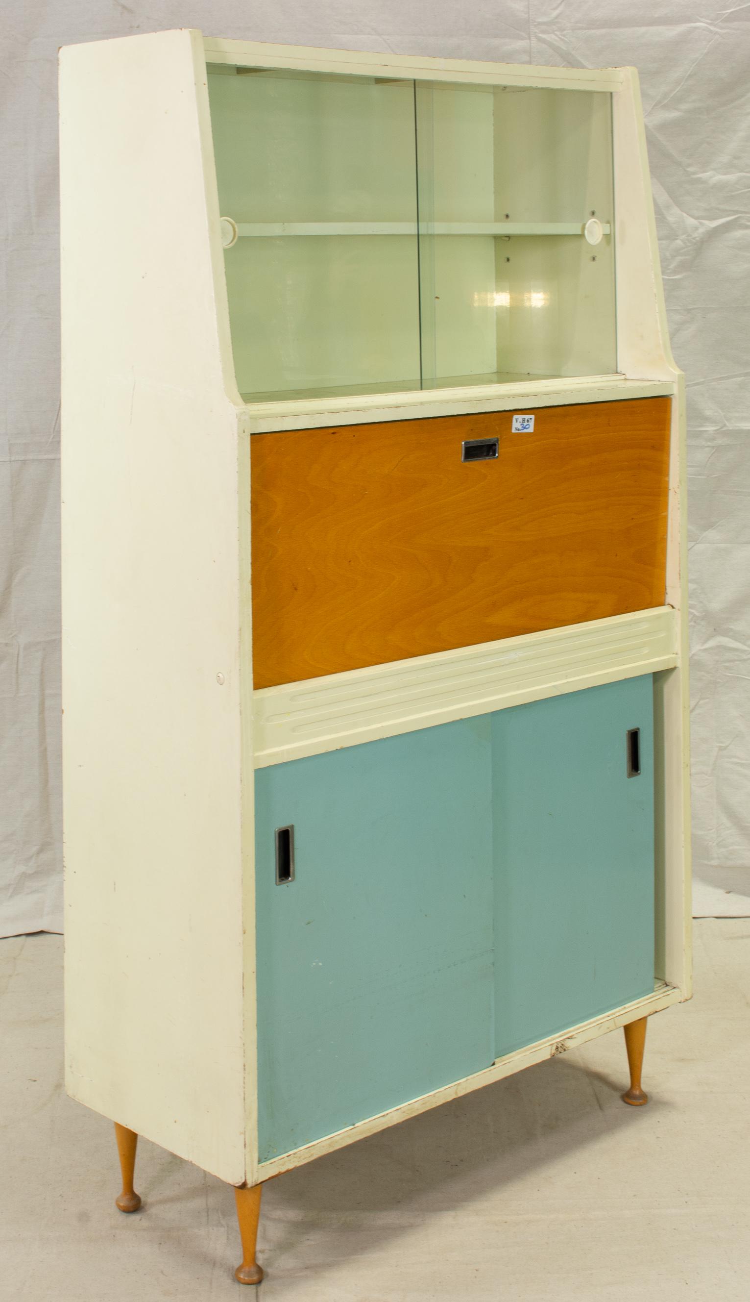 Vintage Painted Kitchen Cabinet c.1920 (1 of 3)