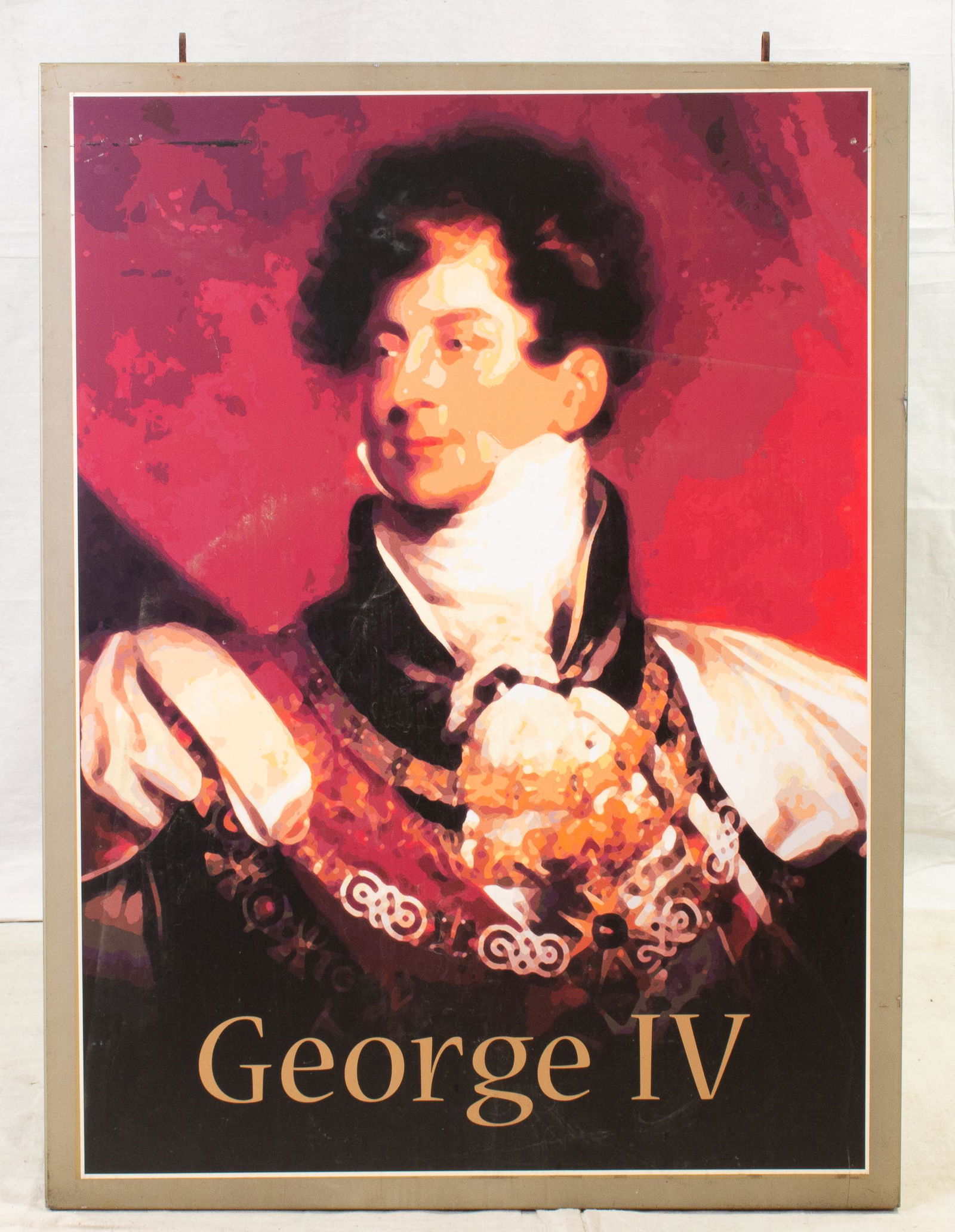 English Metal Double Sided Pub Sign - George IV (1 of 2)