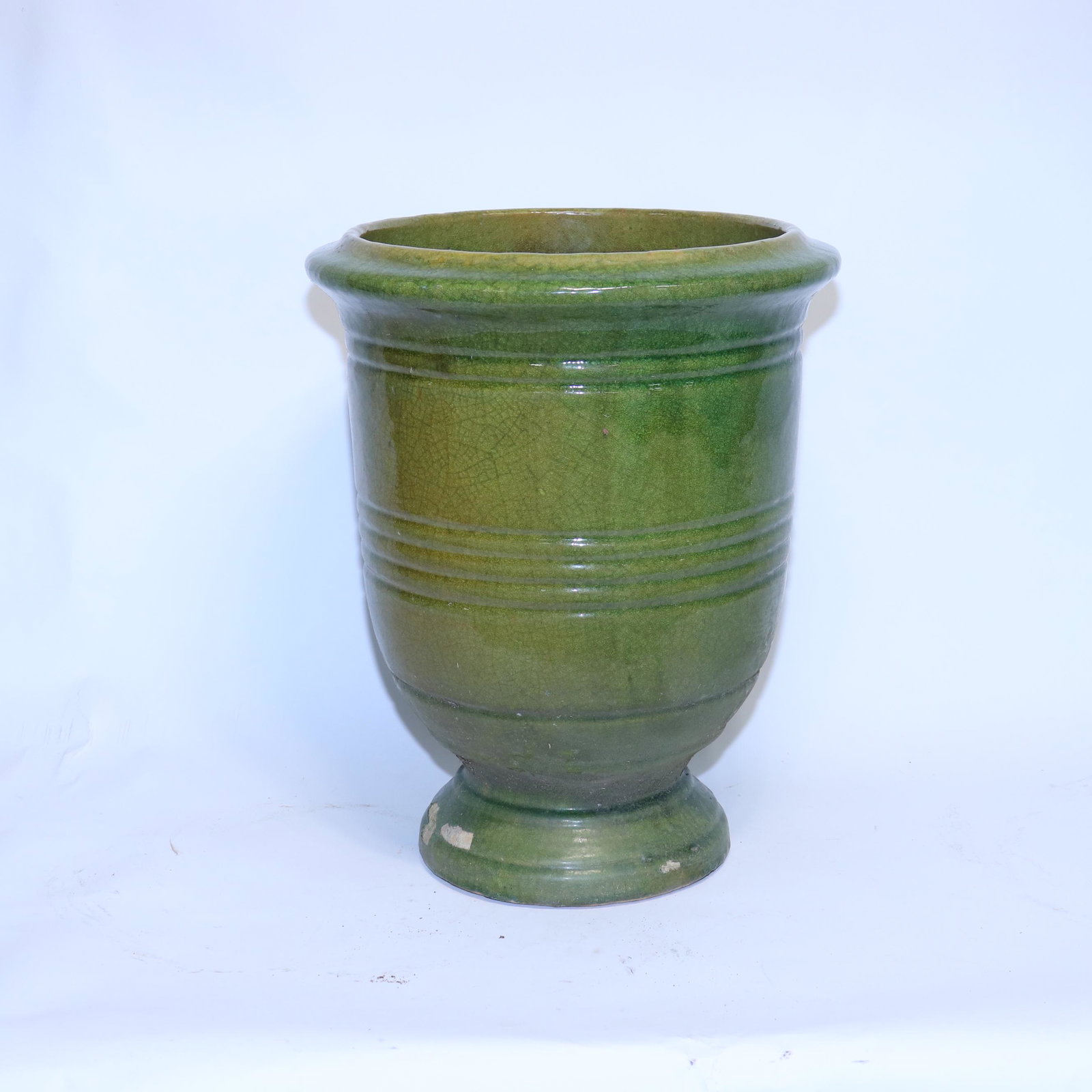 Large Green Glazed Terracotta Planter (1 of 3)
