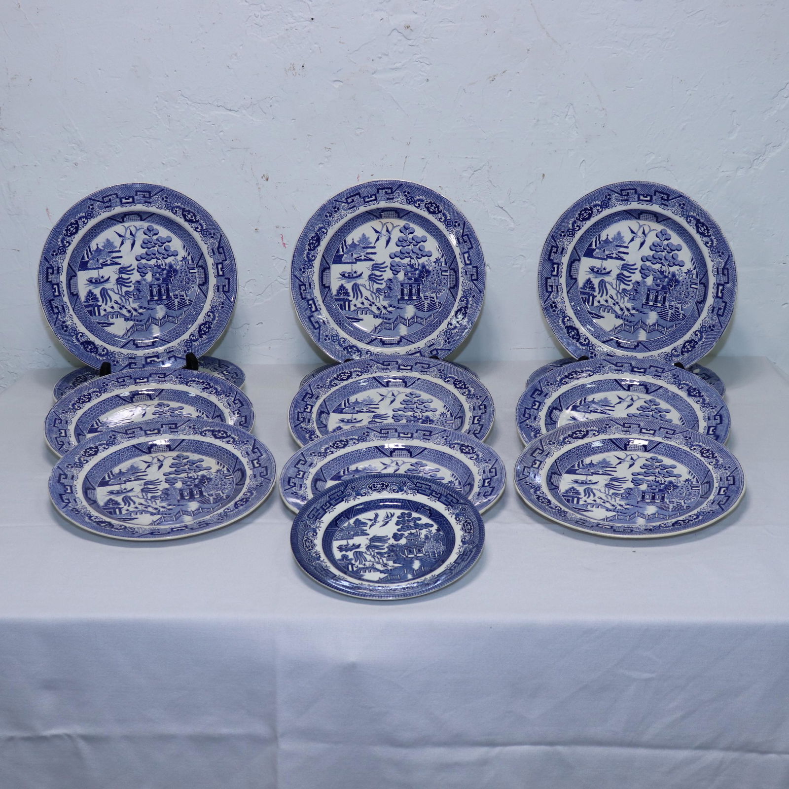12pcs Staffordshire Stone China Plates (1 of 3)