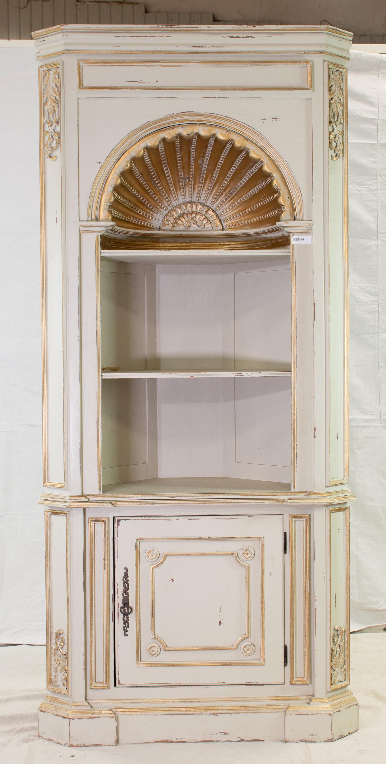 New Item - Large Chalk Painted Corner Cabinet (1 of 2)