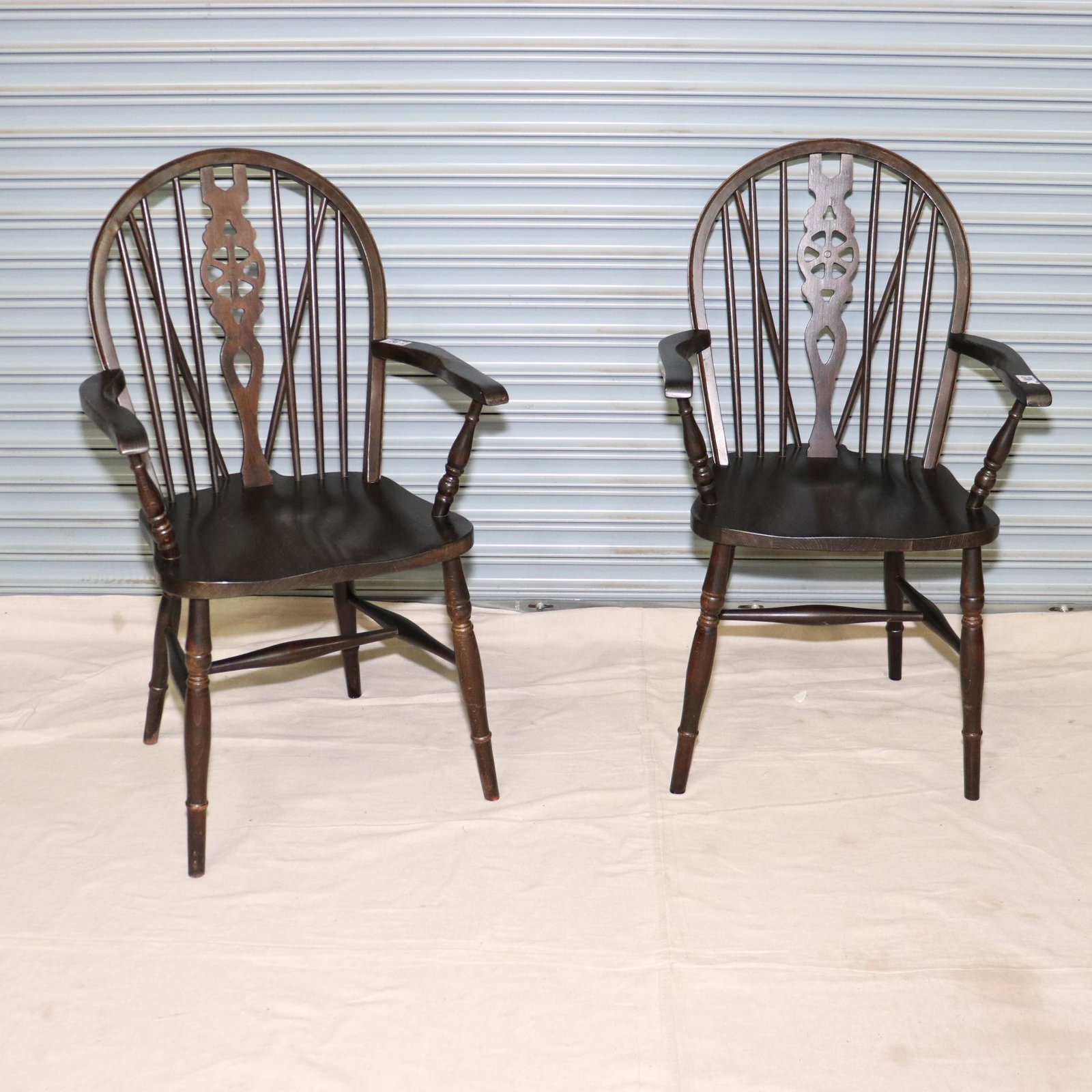 Two Windsor Wheelback Style Chairs (1 of 2)