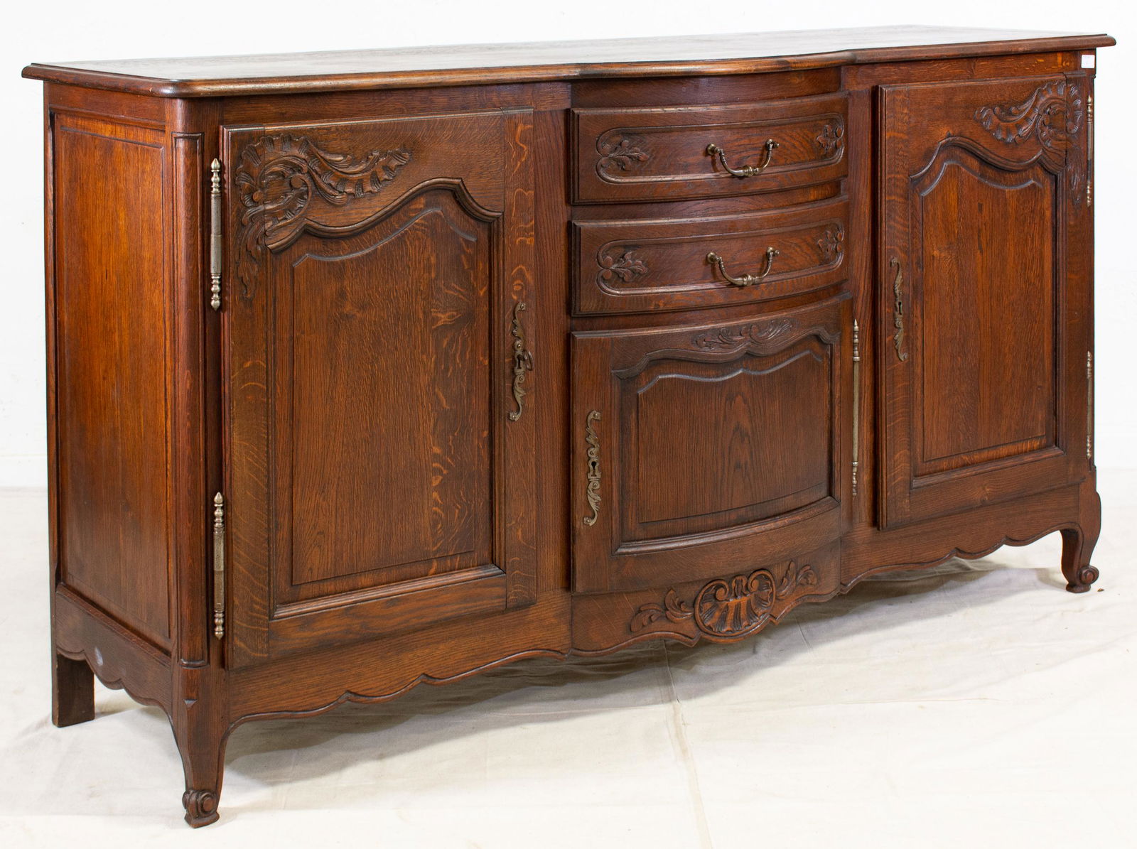Dark Oak Country French Style Sideboard (1 of 4)