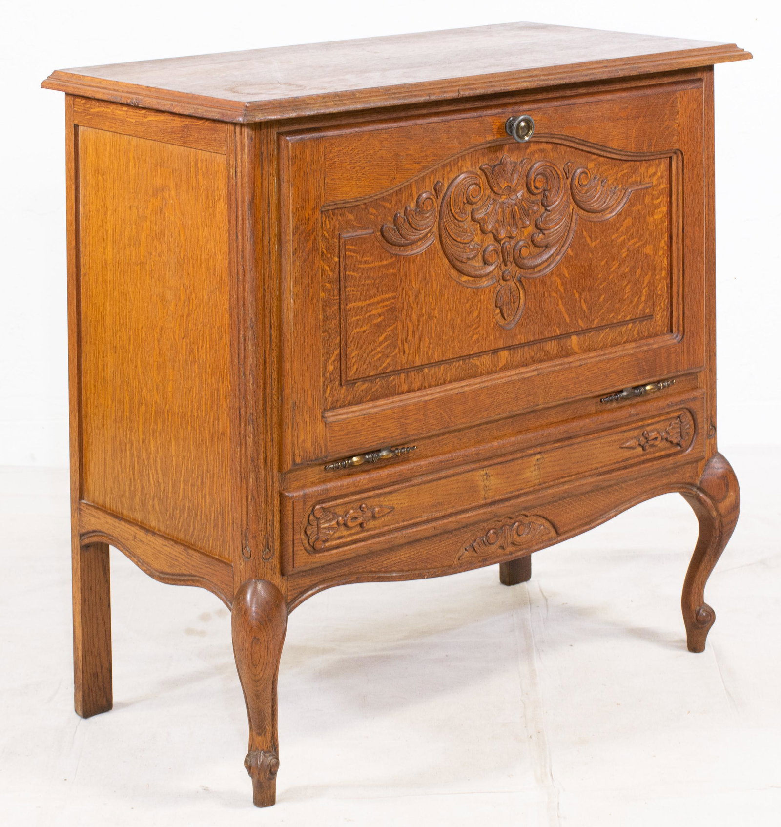 Country French Style Drop Front Cabinet (1 of 3)