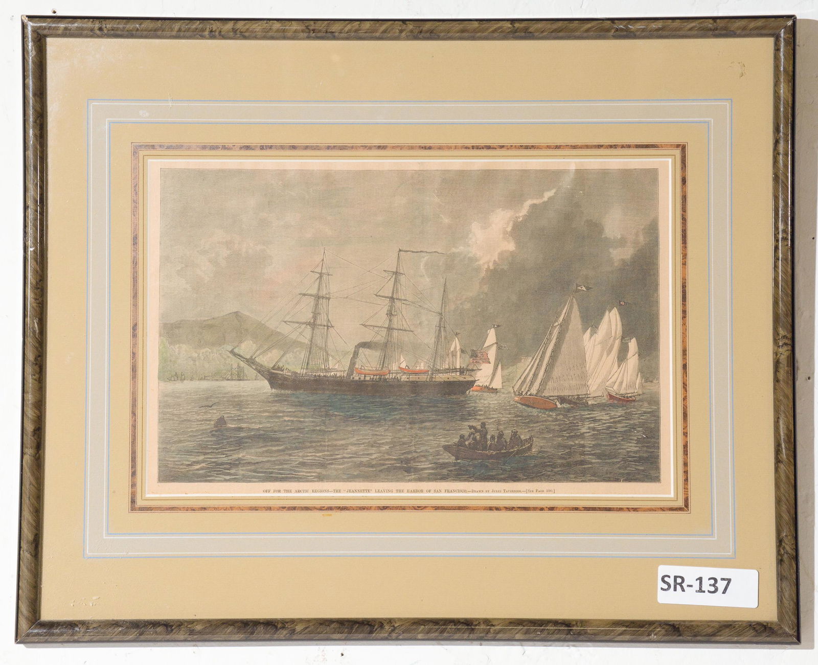 Framed Nautical Lithograph (1 of 3)