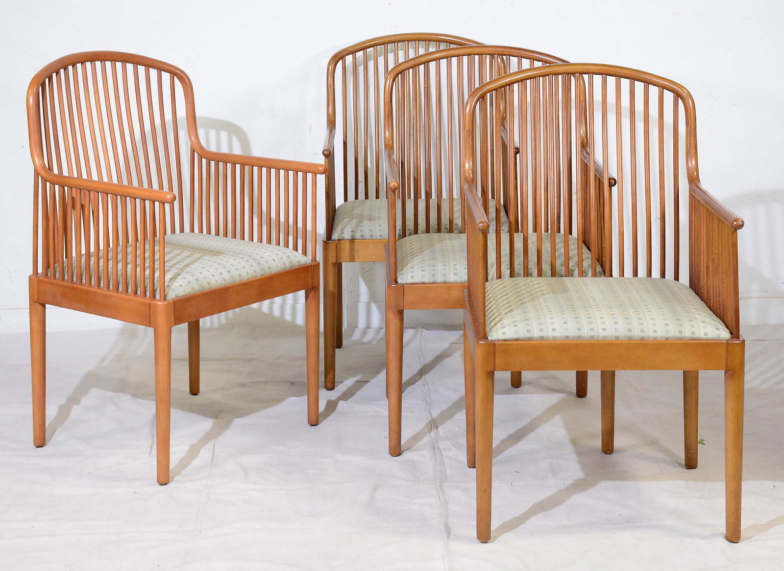 4 Vintage Knoll Studio Davis Allen Exeter Chairs #1: 4 Vintage Knoll Studio Davis Allen Exeter Chairs - 32 in tall x 22 x 24 - Matches Lot 9