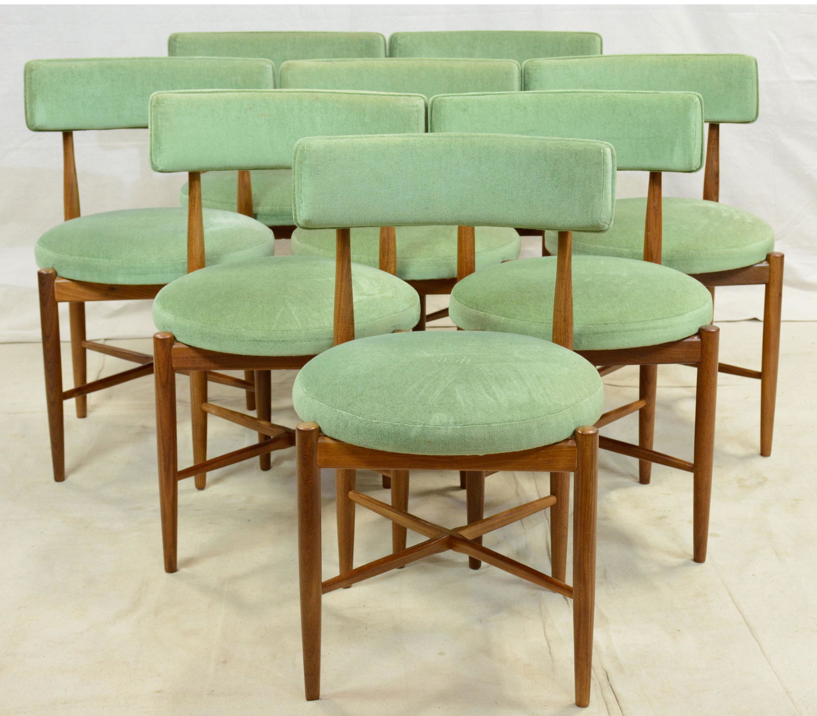 8 Mid Century Modern Round Dining Chairs By G-Plan (1 of 4)