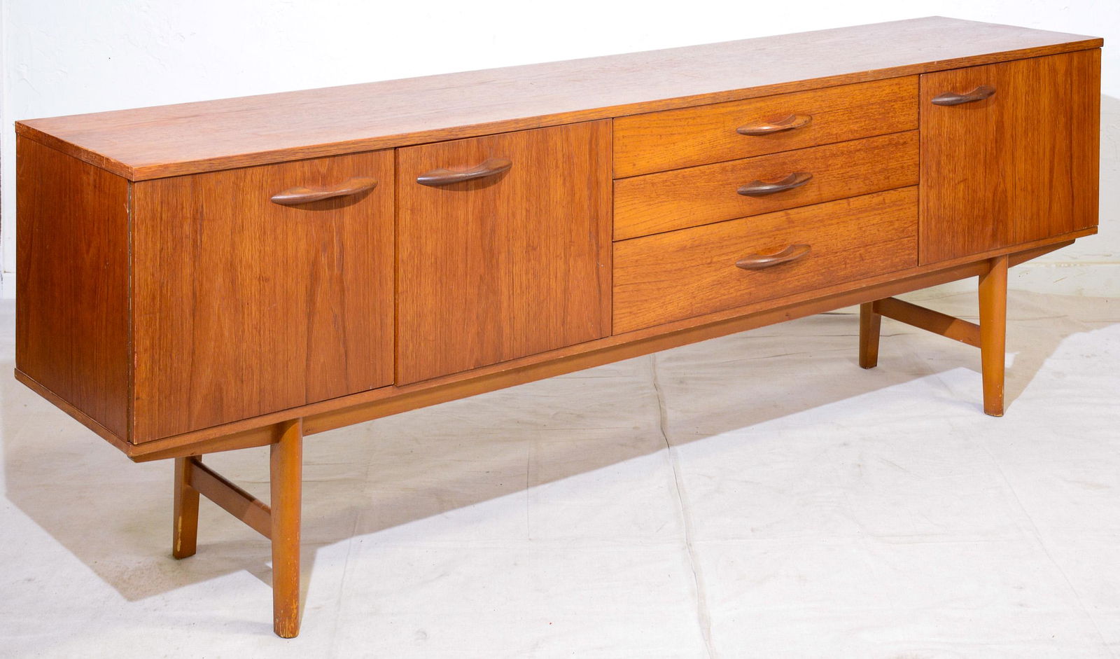 Long Low Mid Century Teak Sideboard (1 of 5)