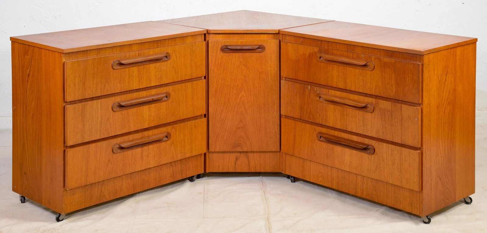 Mid Century Modern Corner Cabinet & Two Chests (1 of 7)