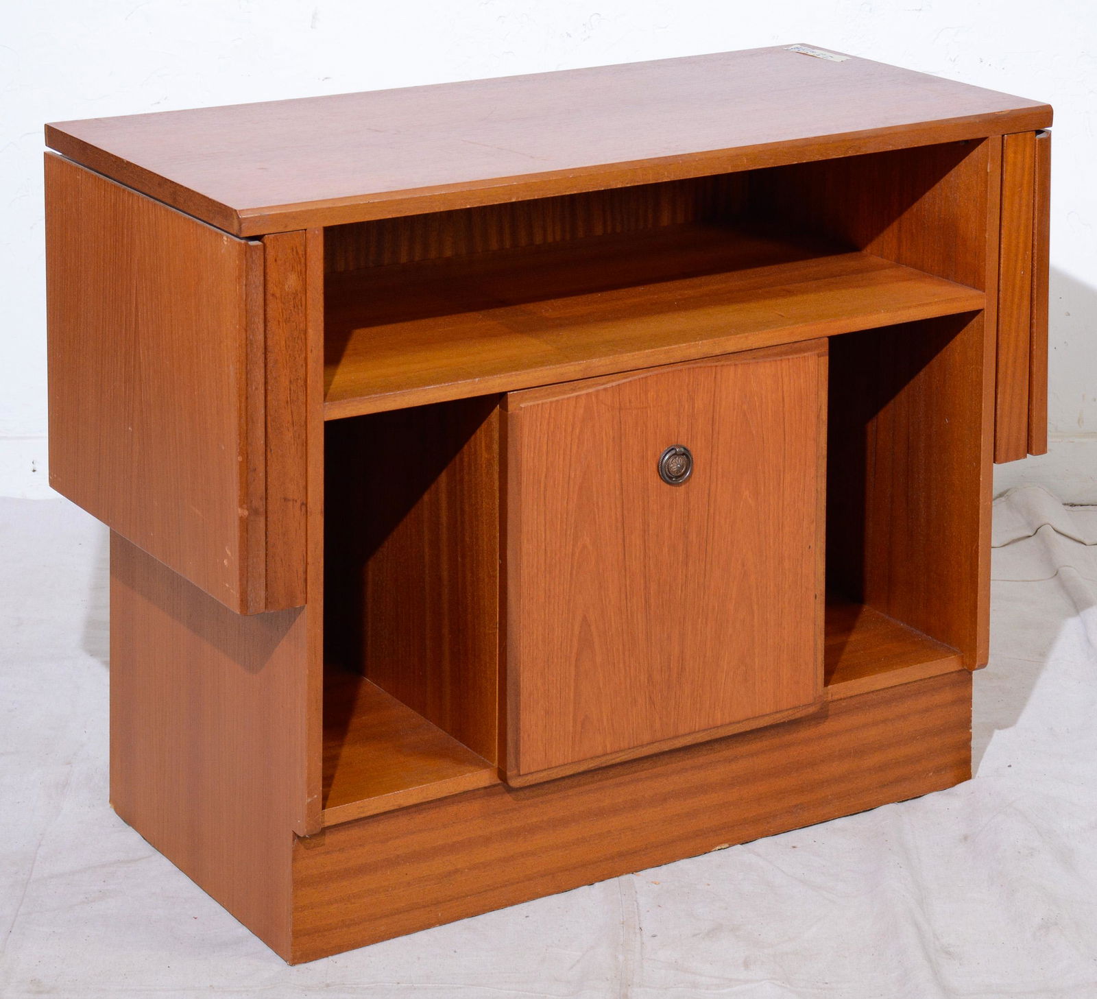 Drop Side Teak Mid Century Cocktail Cart (1 of 3)