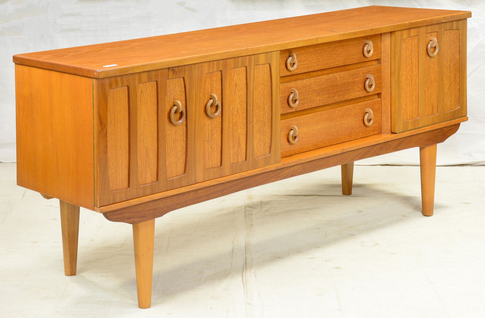 Mid Century Modern Teak Sideboard With Ring Pulls (1 of 5)