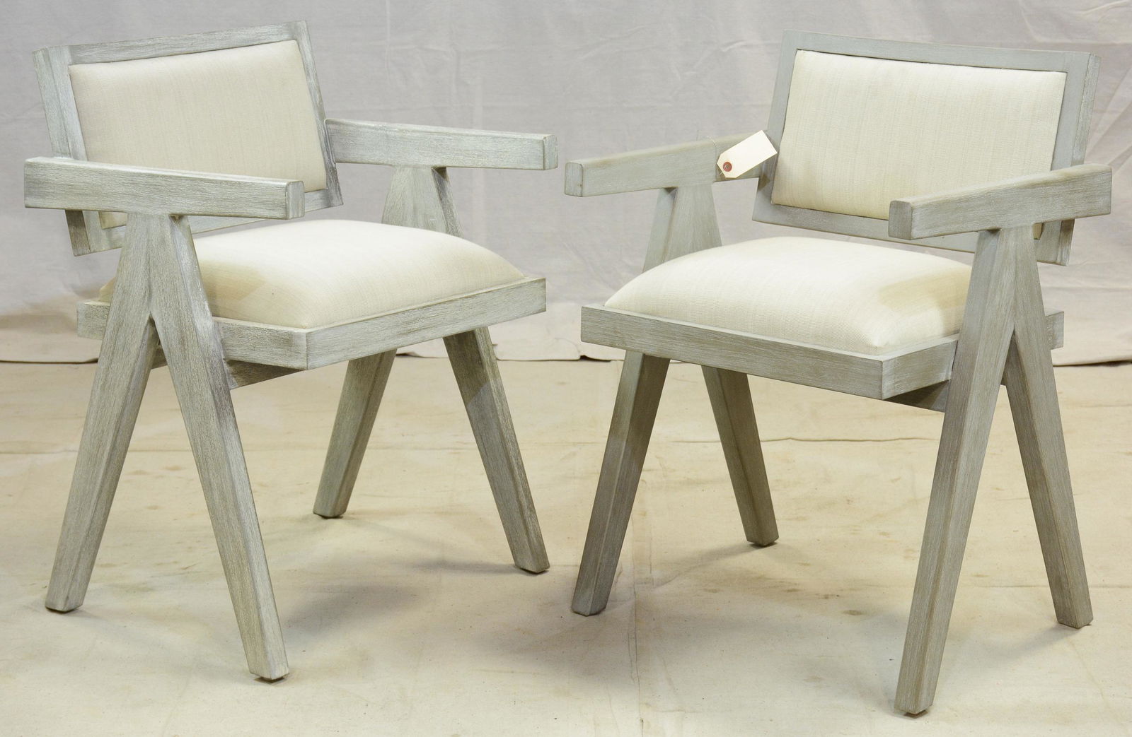 Pair Pierre Jeanneret / Mid Century Style Chairs #1 (1 of 2)