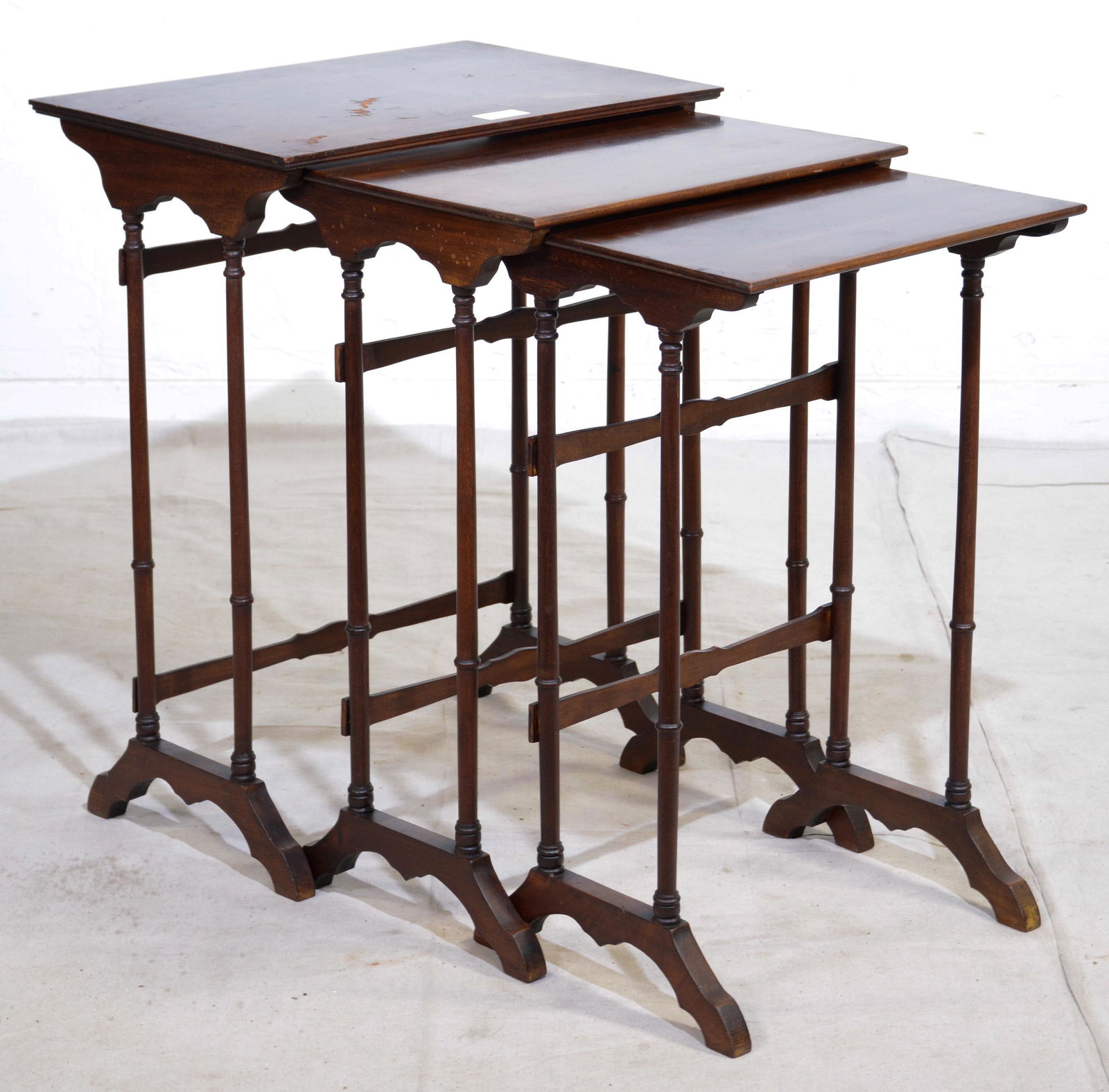 Nest Of 3 English Oak Tables (1 of 3)