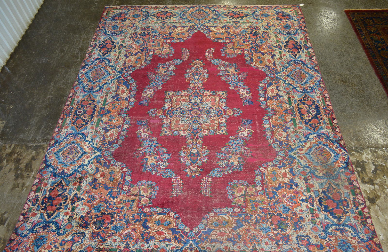 Large Red & Blue Handmade Estate Rug #1 (1 of 3)
