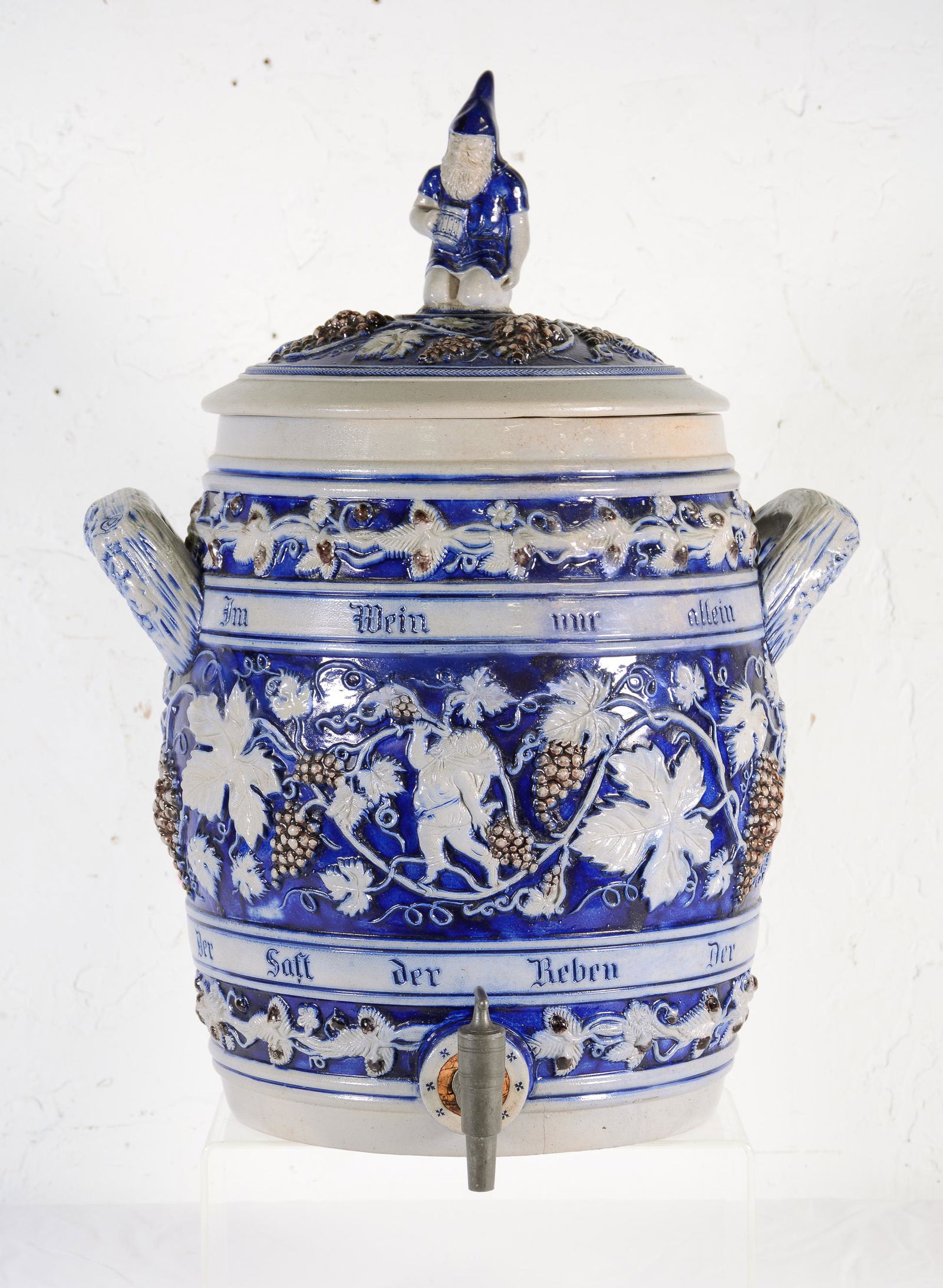 German  Salt Glaze Pottery Drink Dispenser (1 of 5)