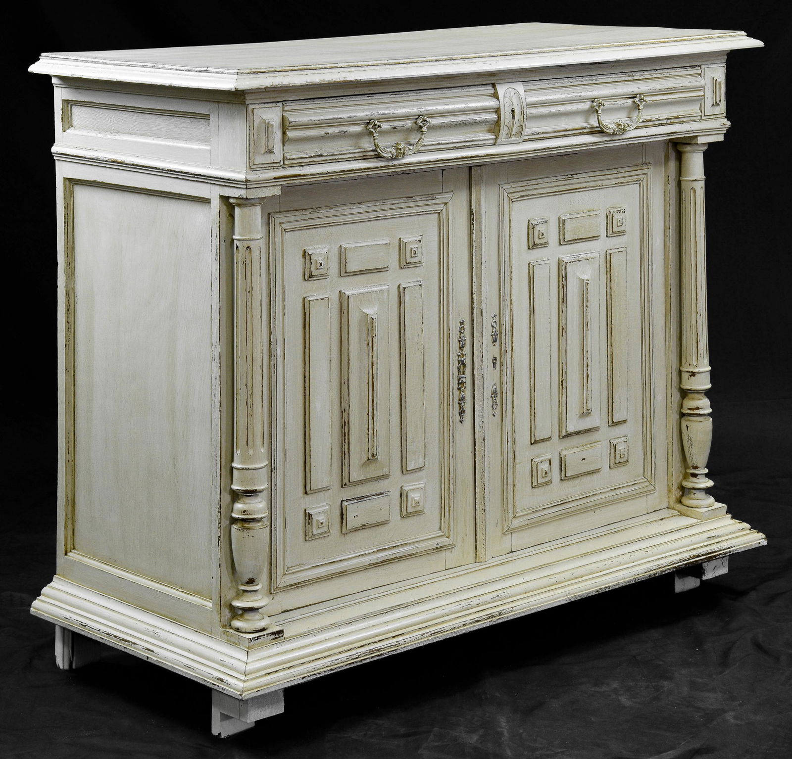 French Henri II Style Painted Buffet In Oak (1 of 3)