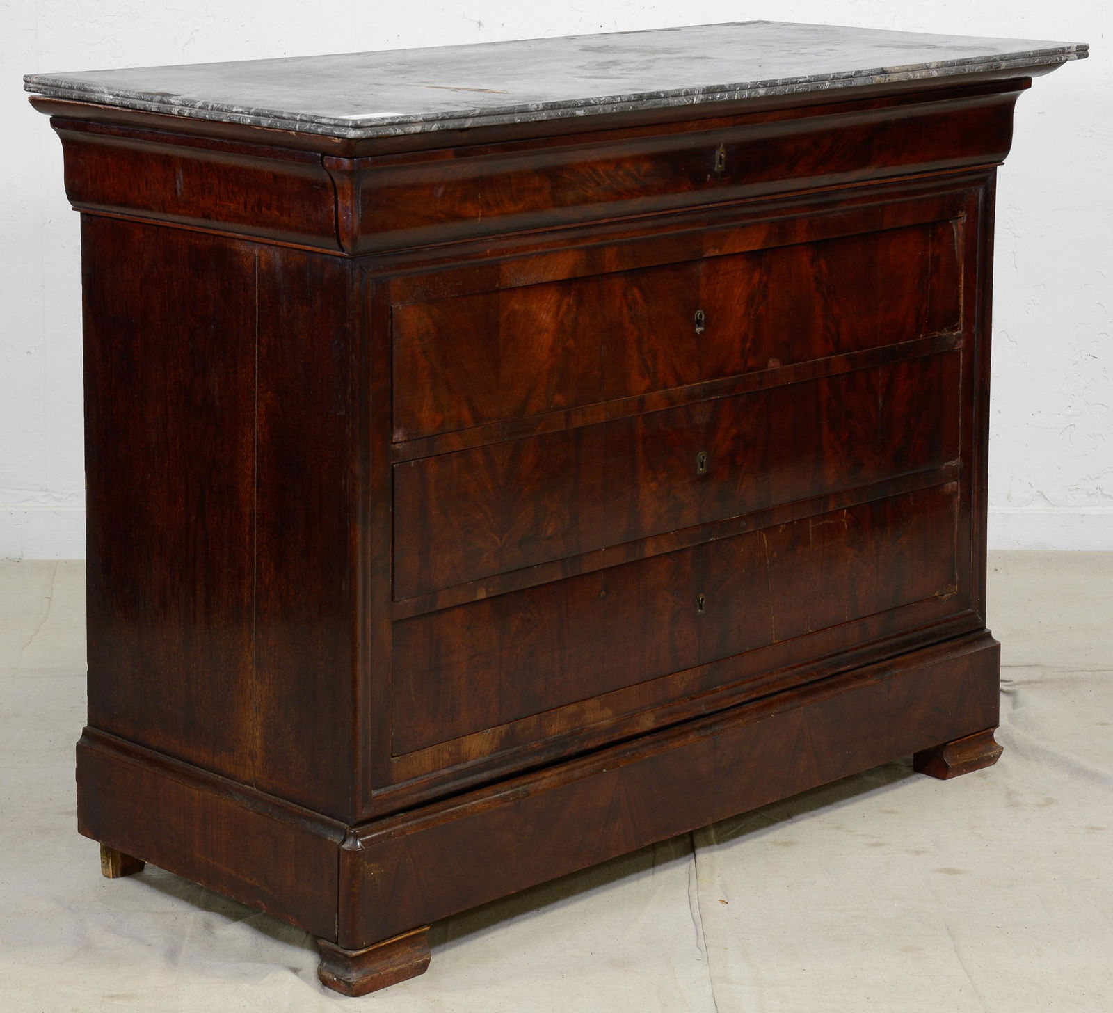 French Marble Top Louis Phillippe Style Commode #2 (1 of 6)