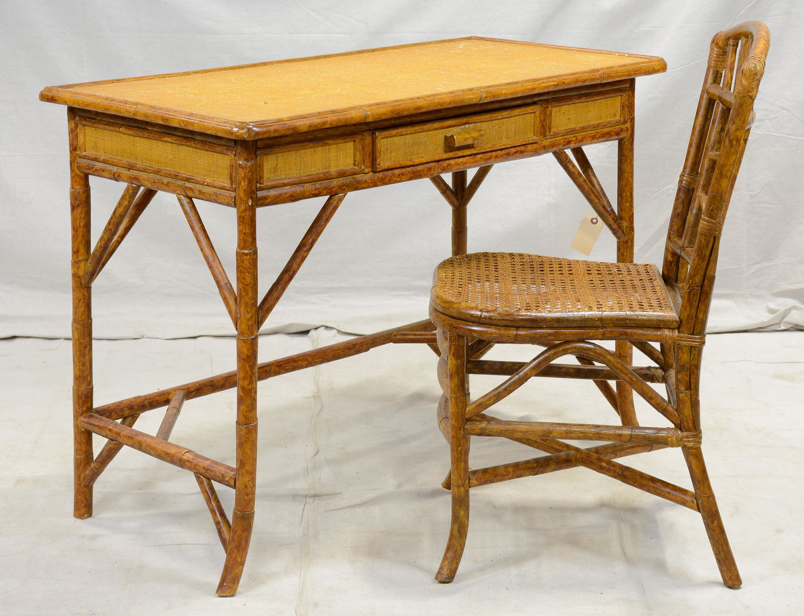 Bamboo Desk / Writing Table & Chair (1 of 5)